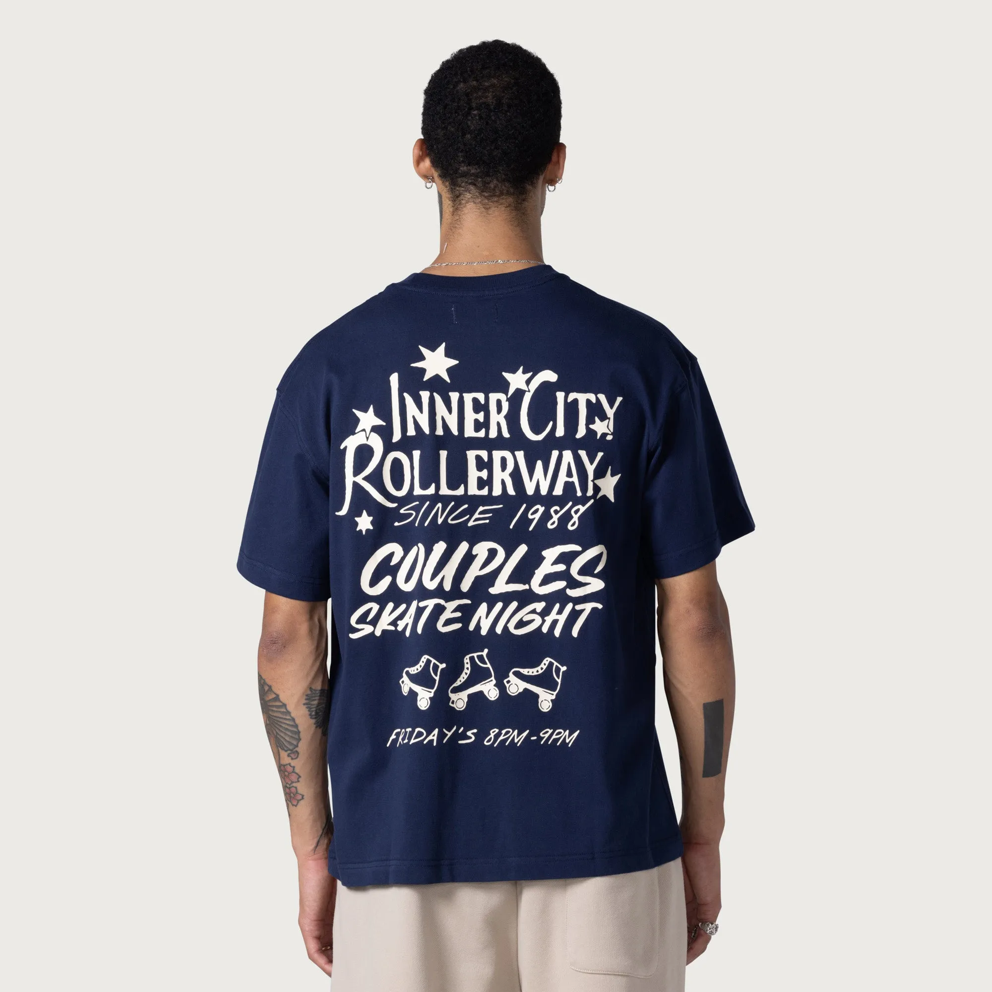 Roller Rink T-Shirt - Navy sold by Honor the Gift product image thumbnail 4