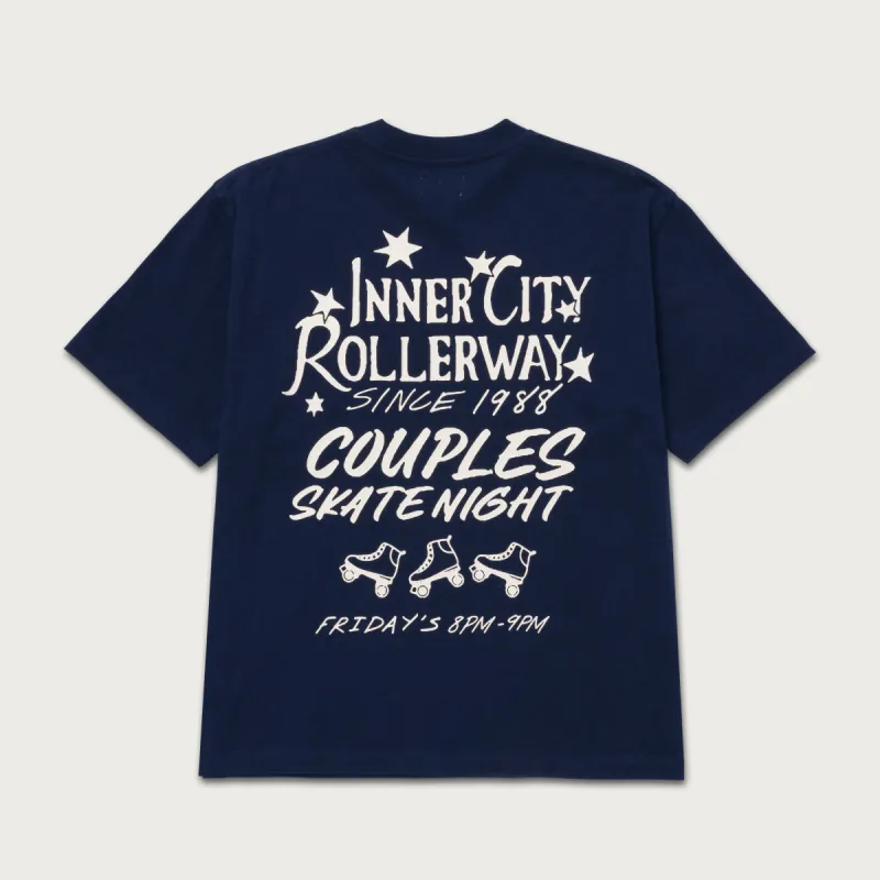 Roller Rink T-Shirt - Navy sold by Honor the Gift