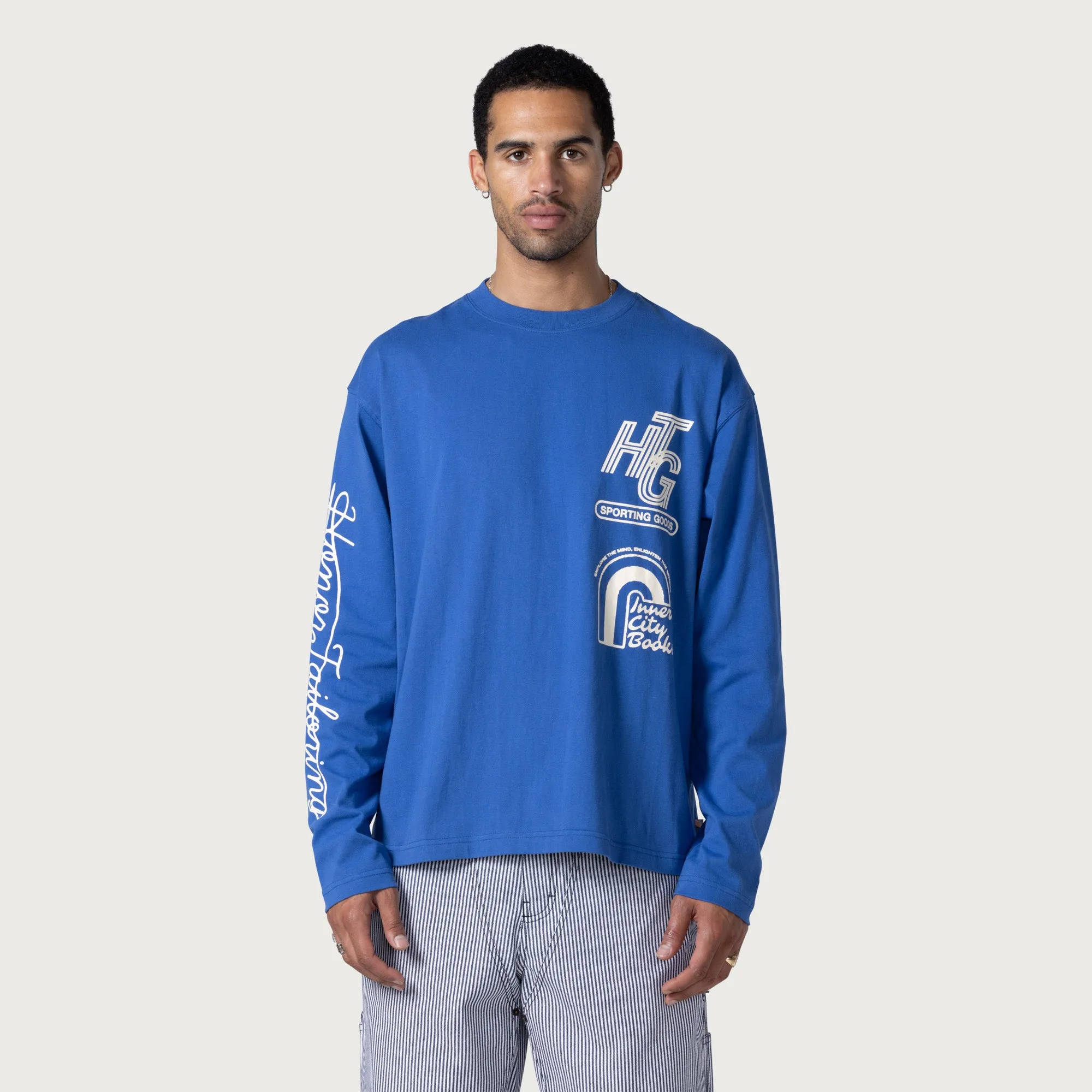 Mall Ls T-Shirt - Blue sold by Honor the Gift product image thumbnail 2