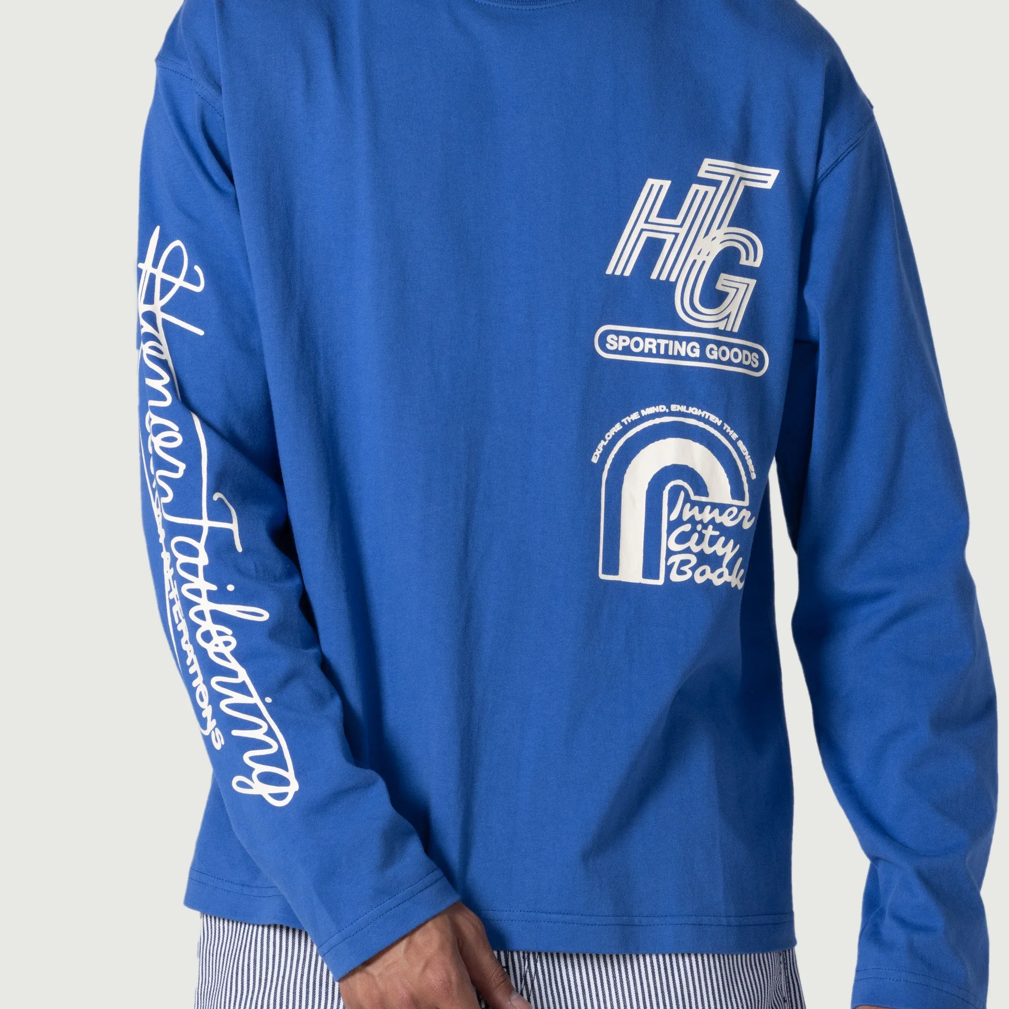 Mall Ls T-Shirt - Blue sold by Honor the Gift product image thumbnail 5