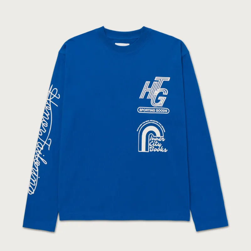 Mall Ls T-Shirt - Blue sold by Honor the Gift