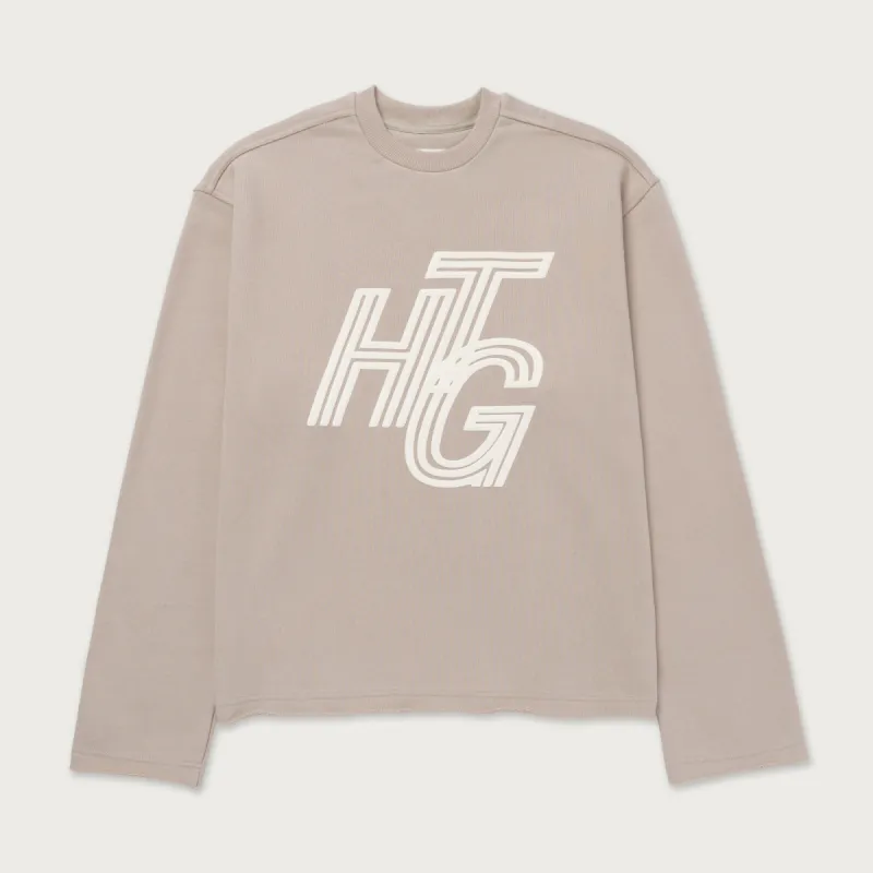 Terry Htg Crewneck - Stone sold by Honor the Gift