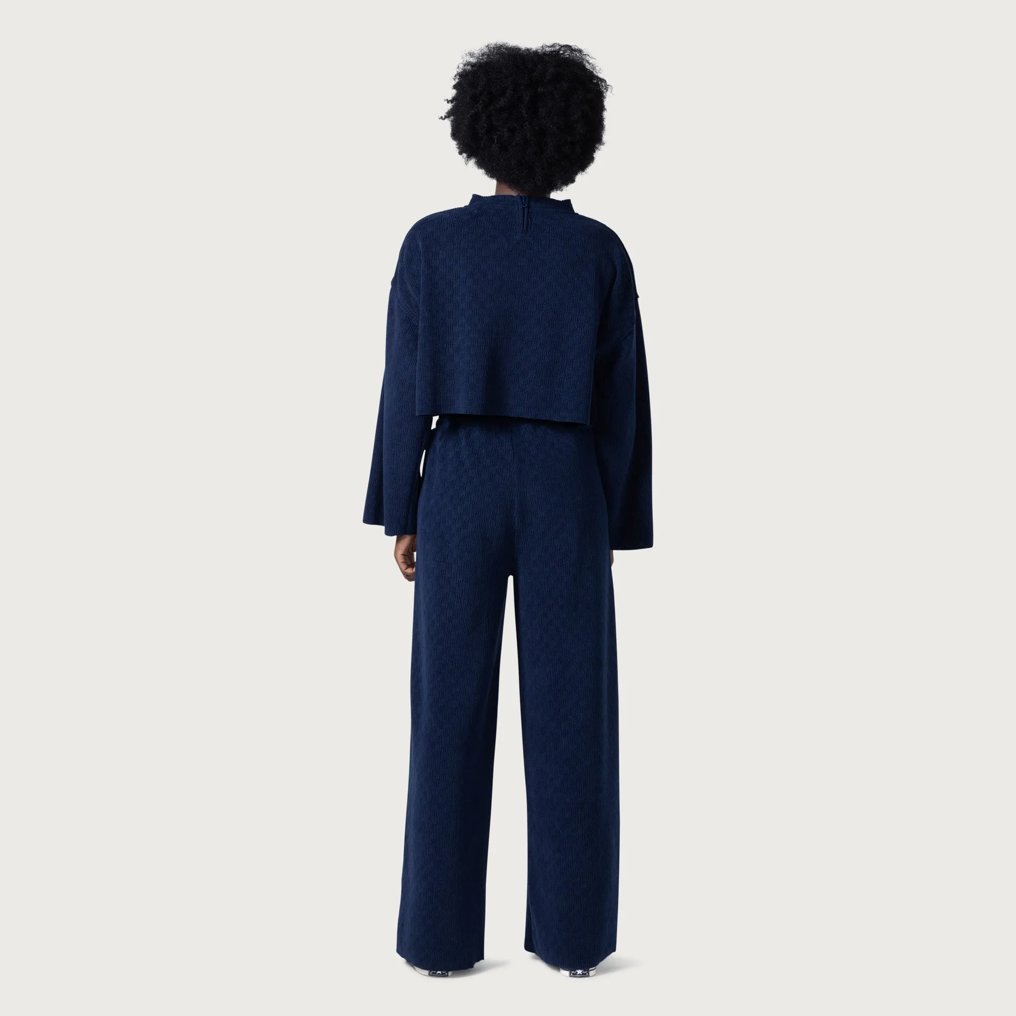 Womens Textured Wide Leg - Blue sold by Honor the Gift product image thumbnail 5