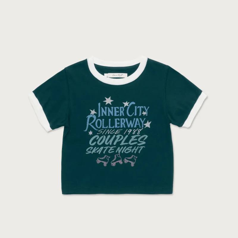 Womens Inner City Rollerway T-Shirt - Green sold by Honor the Gift