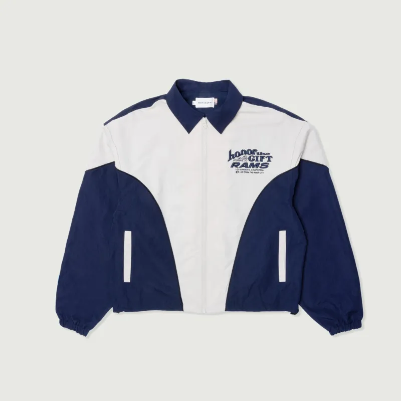 Rams Nylon Zip Up - Navy sold by Honor the Gift