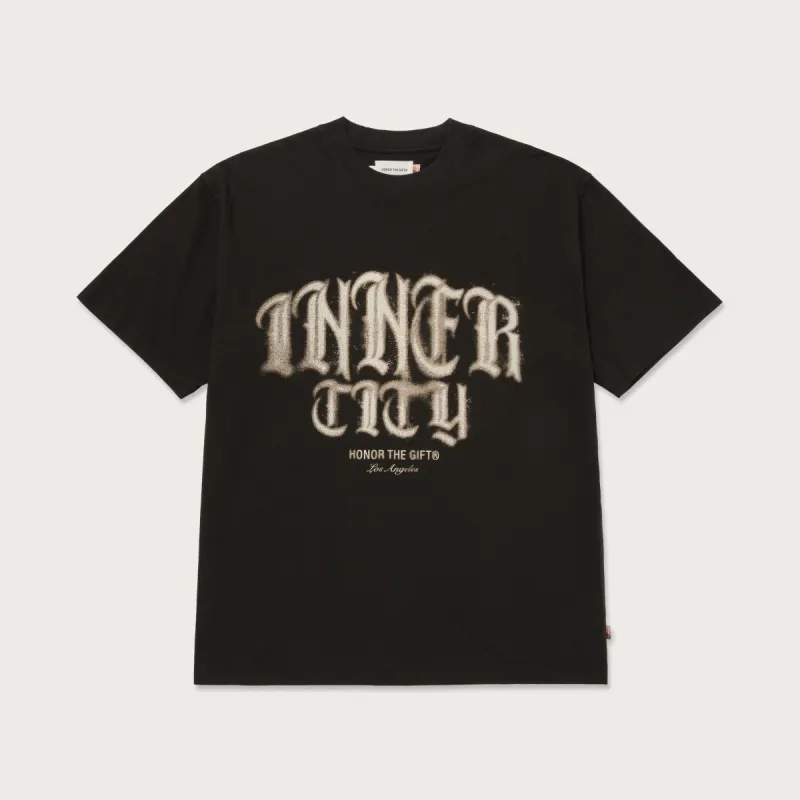 Stamp Inner City T-Shirt - Black sold by Honor the Gift