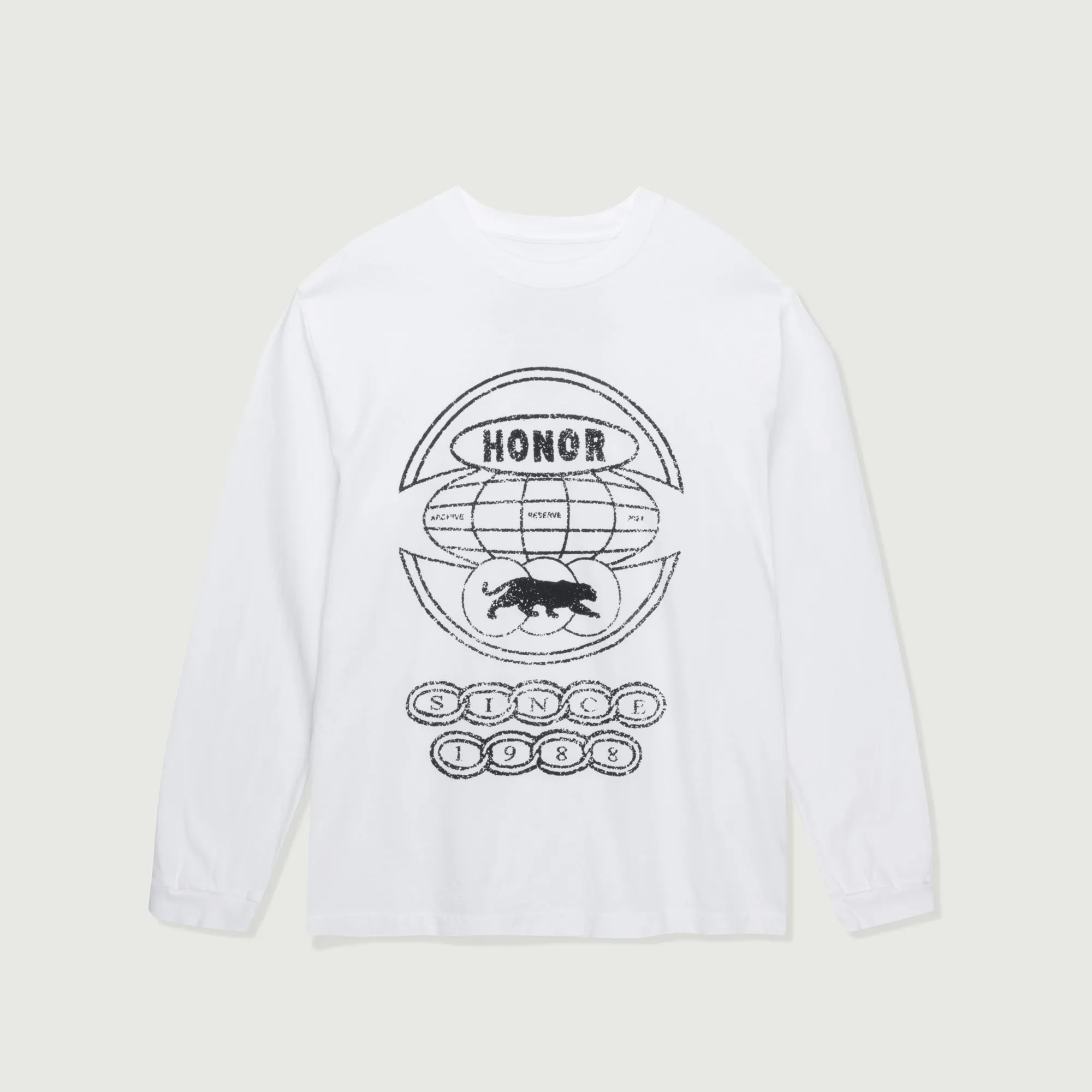 Global Logo LS - White sold by Honor the Gift