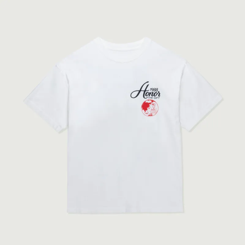 Travel T-shirt - White sold by Honor the Gift
