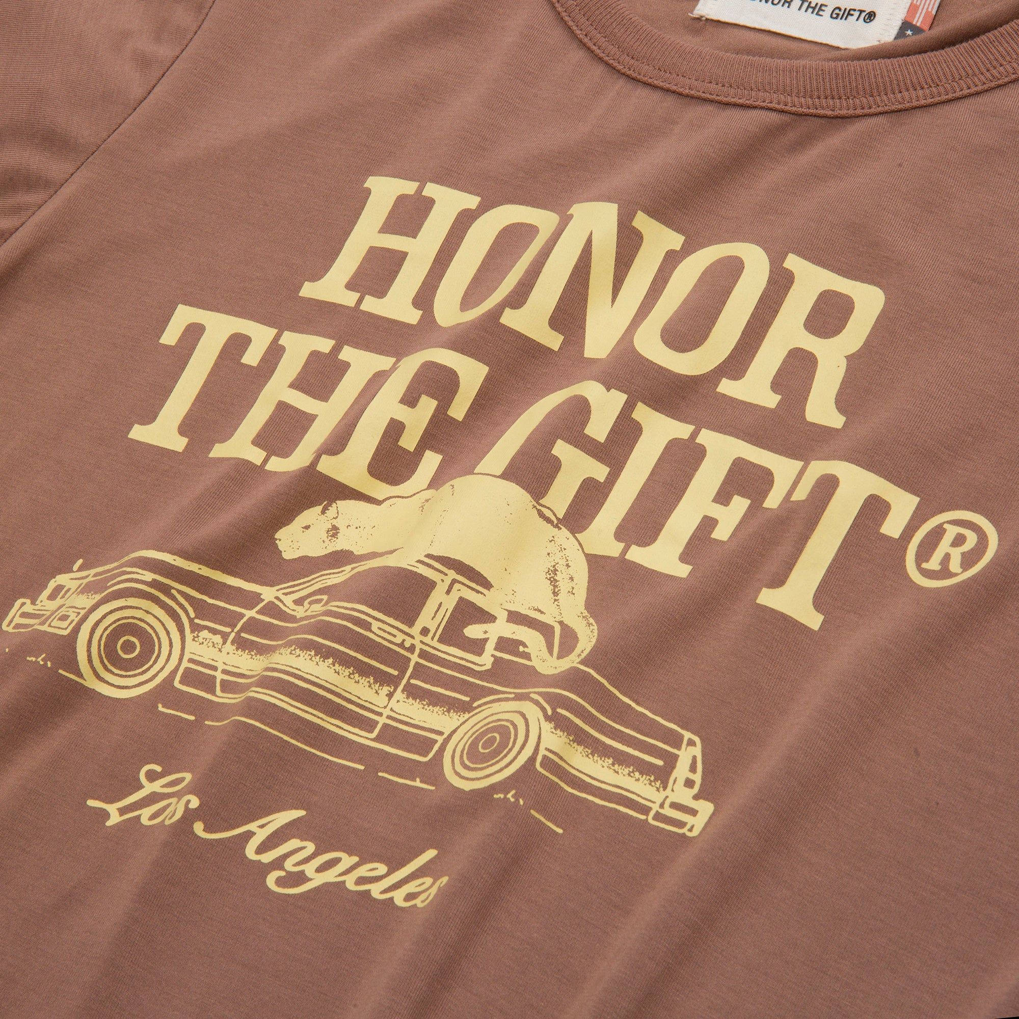 Women's HTG Pack T-Shirt - Hickory sold by Honor the Gift product image thumbnail 4
