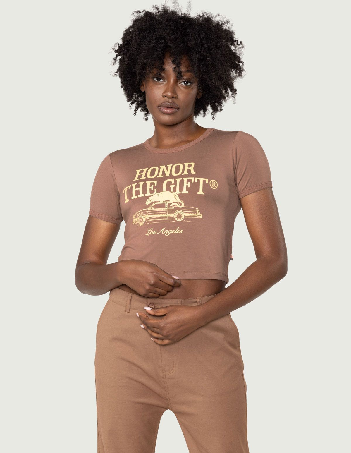 Women's HTG Pack T-Shirt - Hickory sold by Honor the Gift product image thumbnail 5
