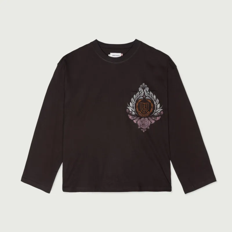 HTG® L/S Box T-Shirt - Black sold by Honor the Gift