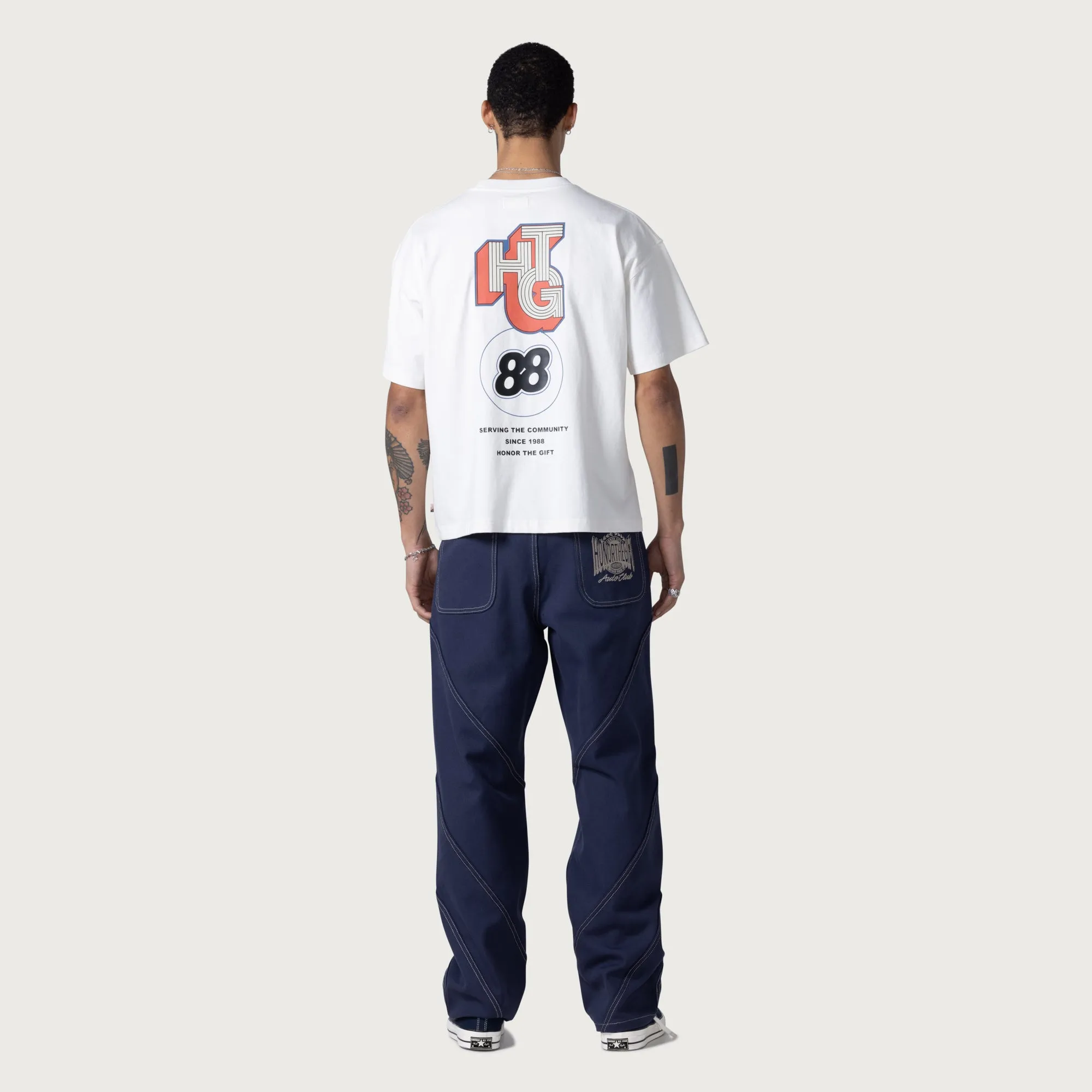 Racing Panel Pant - Navy sold by Honor the Gift product image thumbnail 4