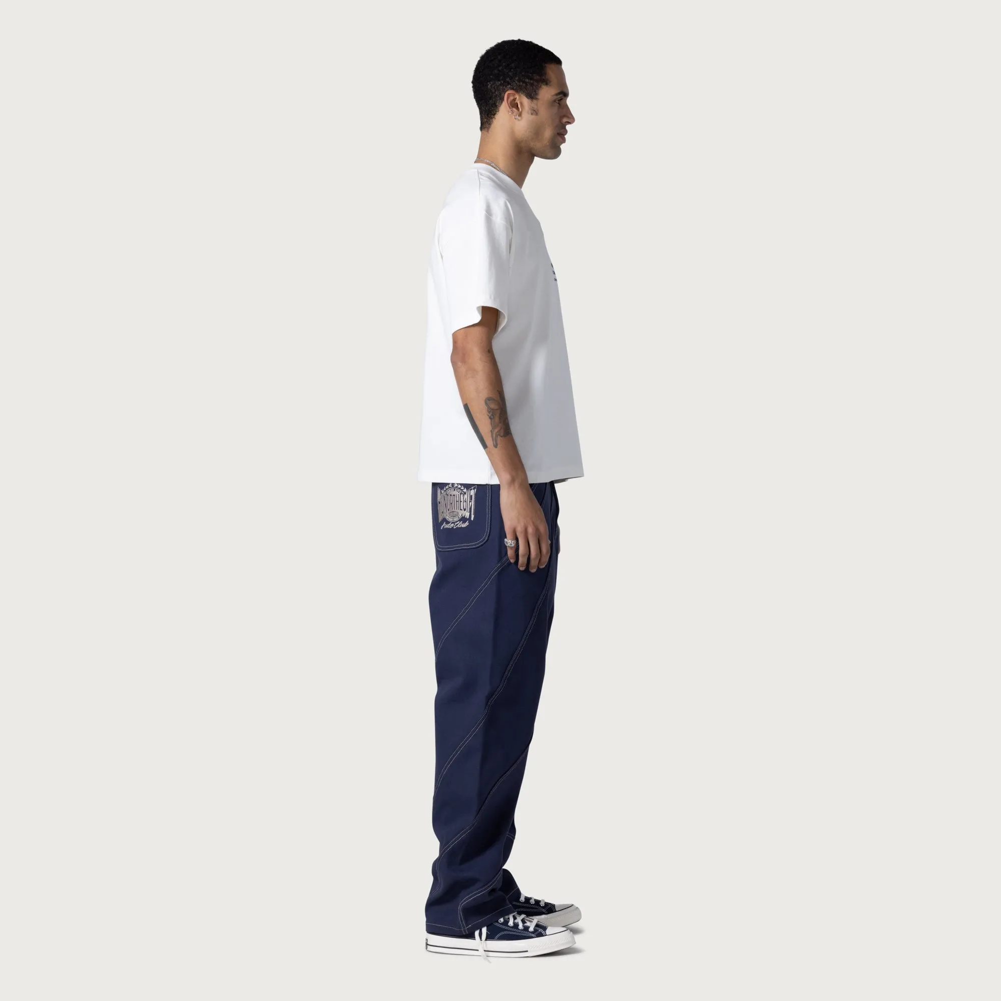Racing Panel Pant - Navy sold by Honor the Gift product image thumbnail 3