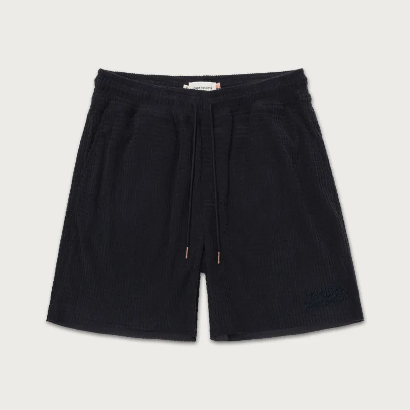 Textured Knit Short - Black made by Honor the Gift