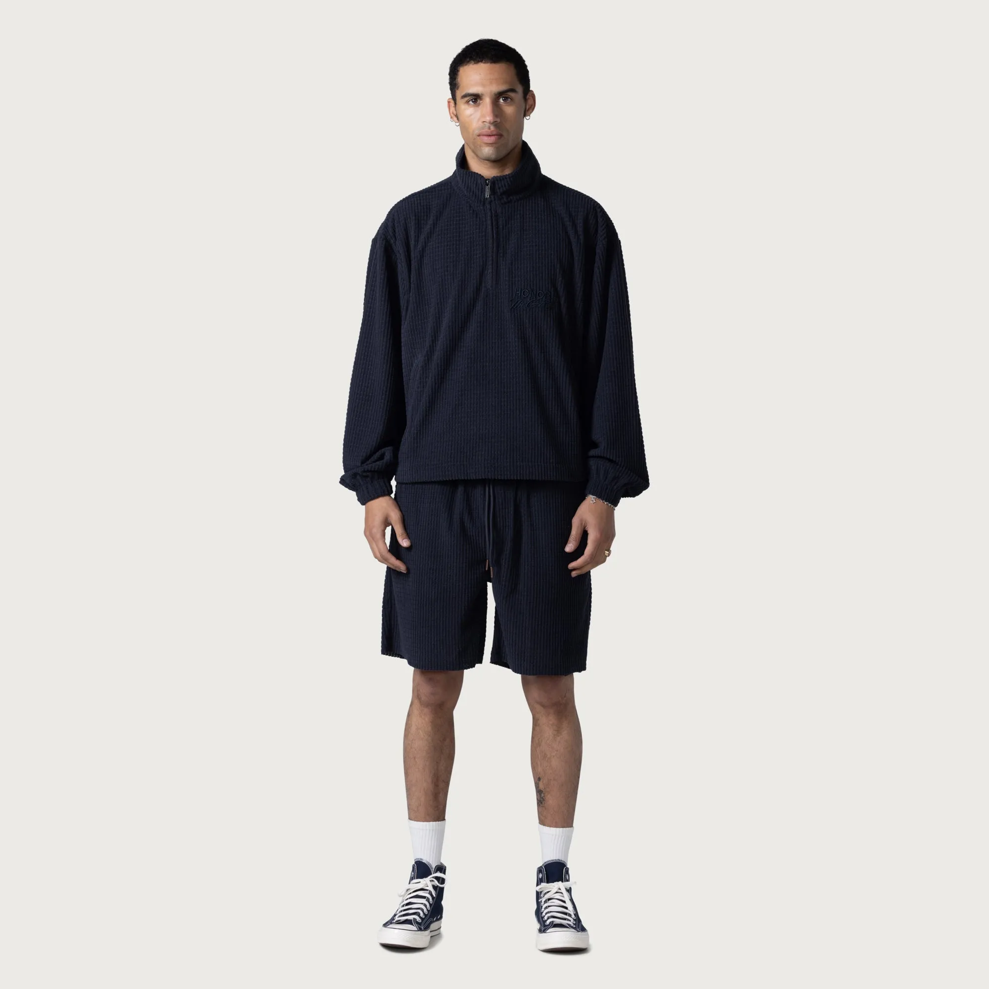 Textured Knit Short - Black sold by Honor the Gift product image thumbnail 2