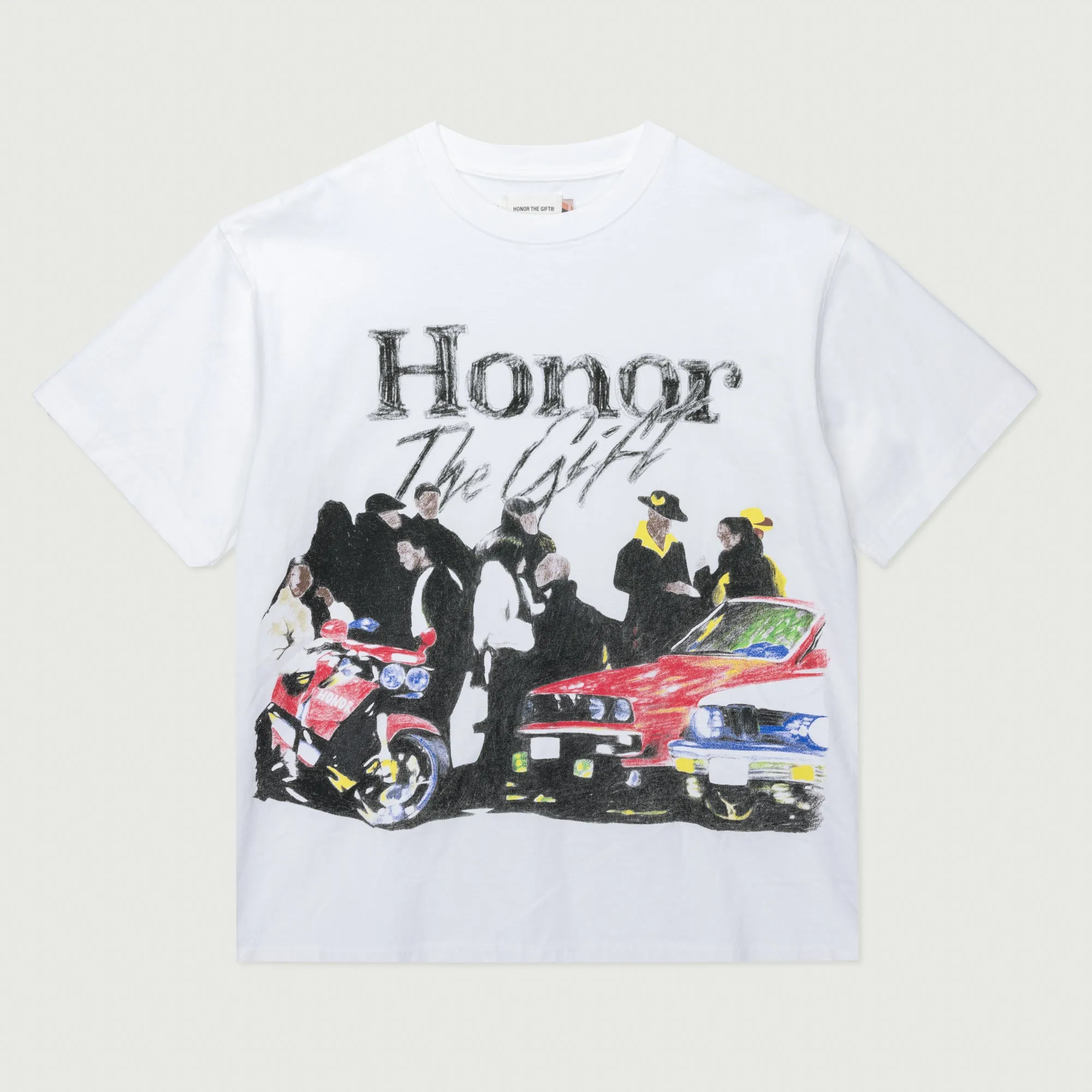 Shift Tee - White sold by Honor the Gift