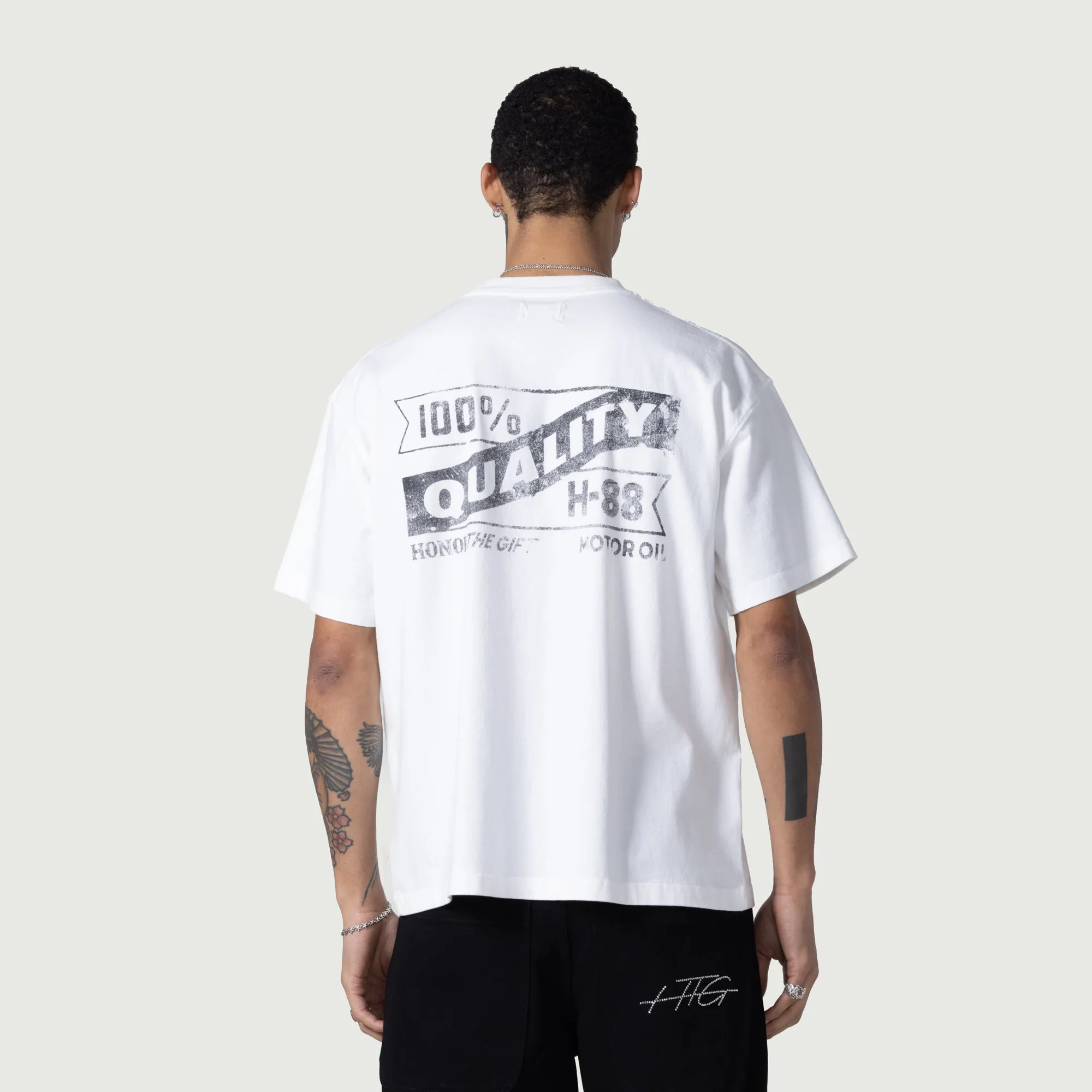 Vintage Oil Tee - White sold by Honor the Gift product image thumbnail 3