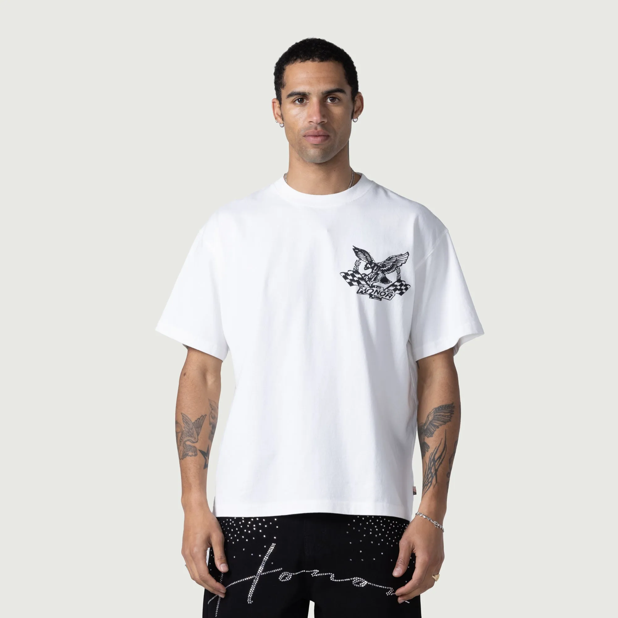 Vintage Oil Tee - White sold by Honor the Gift product image thumbnail 2