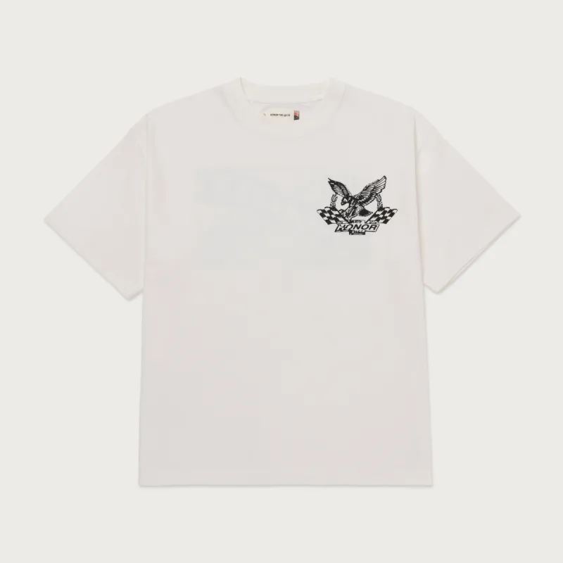 Vintage Oil Tee - White sold by Honor the Gift