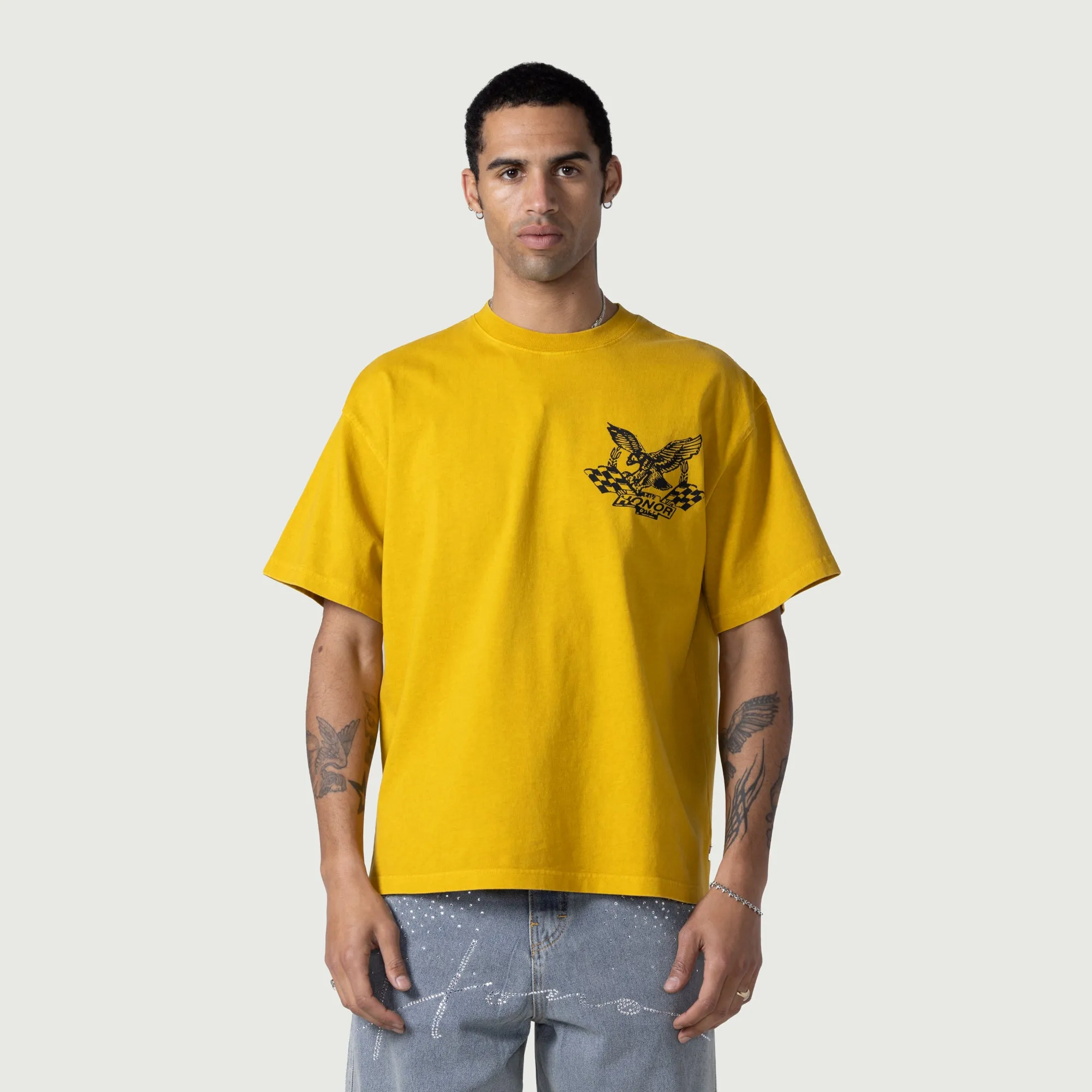 Vintage Oil Tee - Yellow sold by Honor the Gift product image thumbnail 2