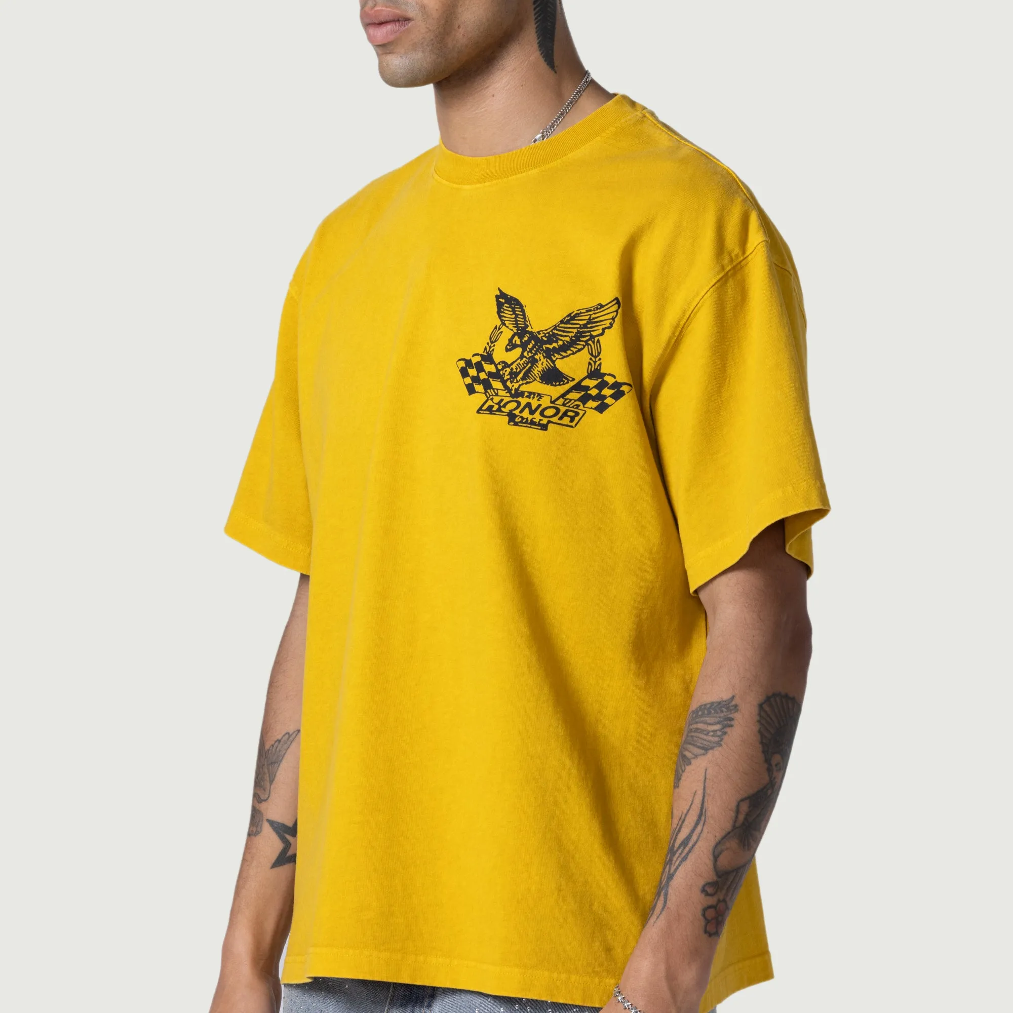 Vintage Oil Tee - Yellow sold by Honor the Gift product image thumbnail 4