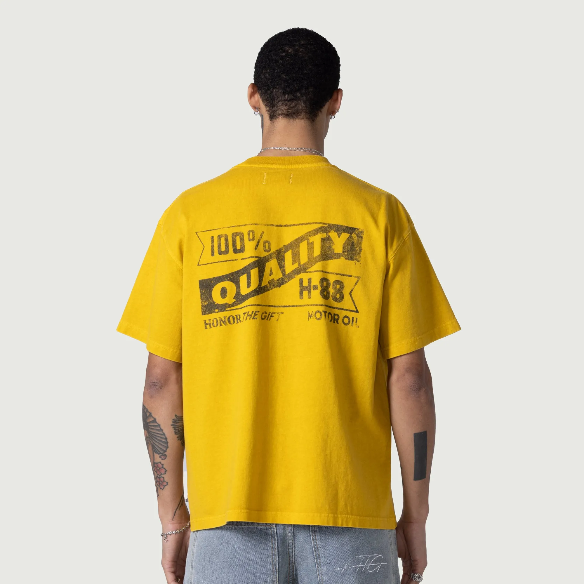 Vintage Oil Tee - Yellow sold by Honor the Gift product image thumbnail 3