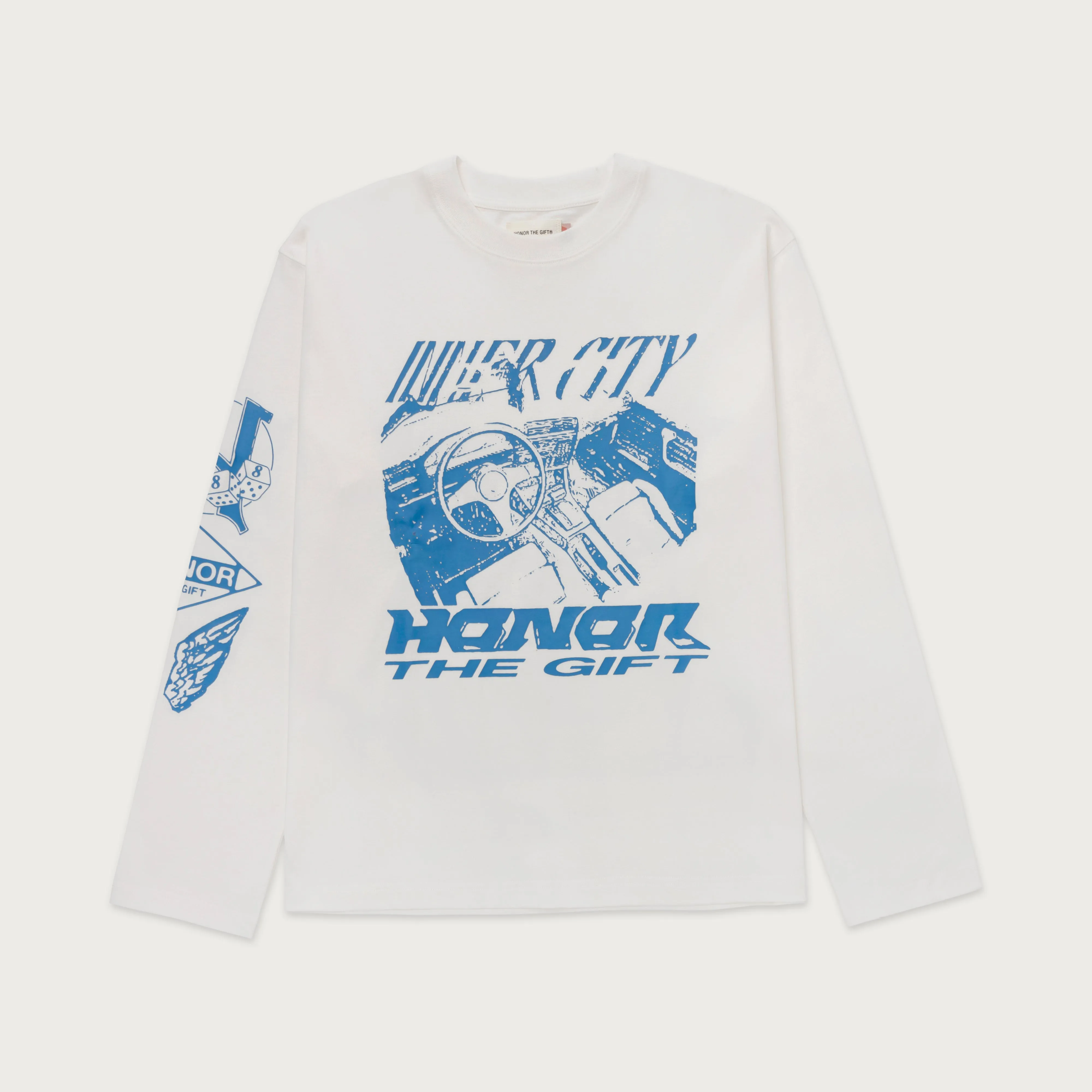 LS Driving Tee - White sold by Honor the Gift
