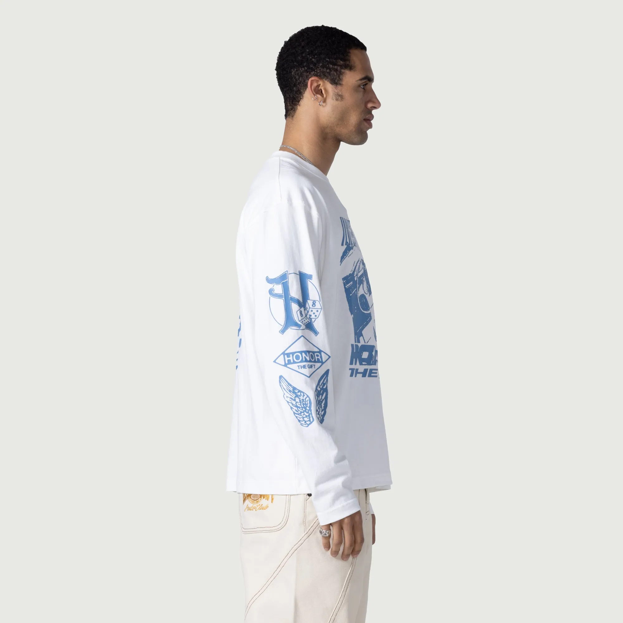 LS Driving Tee - White sold by Honor the Gift product image thumbnail 3