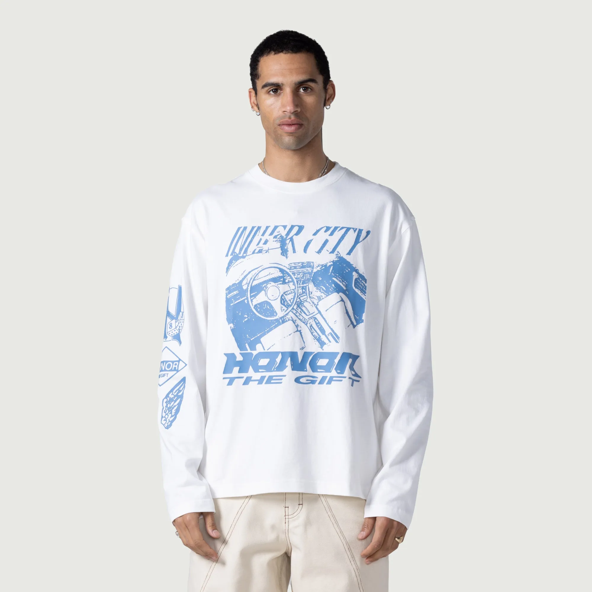 LS Driving Tee - White sold by Honor the Gift product image thumbnail 2