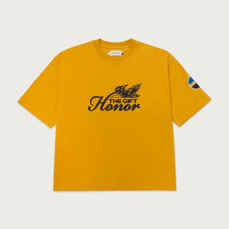 Auto Club Box Tee - Yellow made by Honor the Gift
