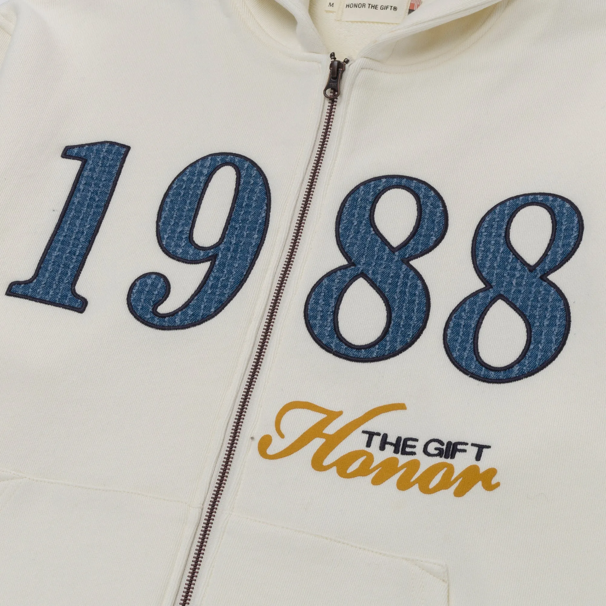 1988 Full Zip Hoodie - White sold by Honor the Gift product image thumbnail 5