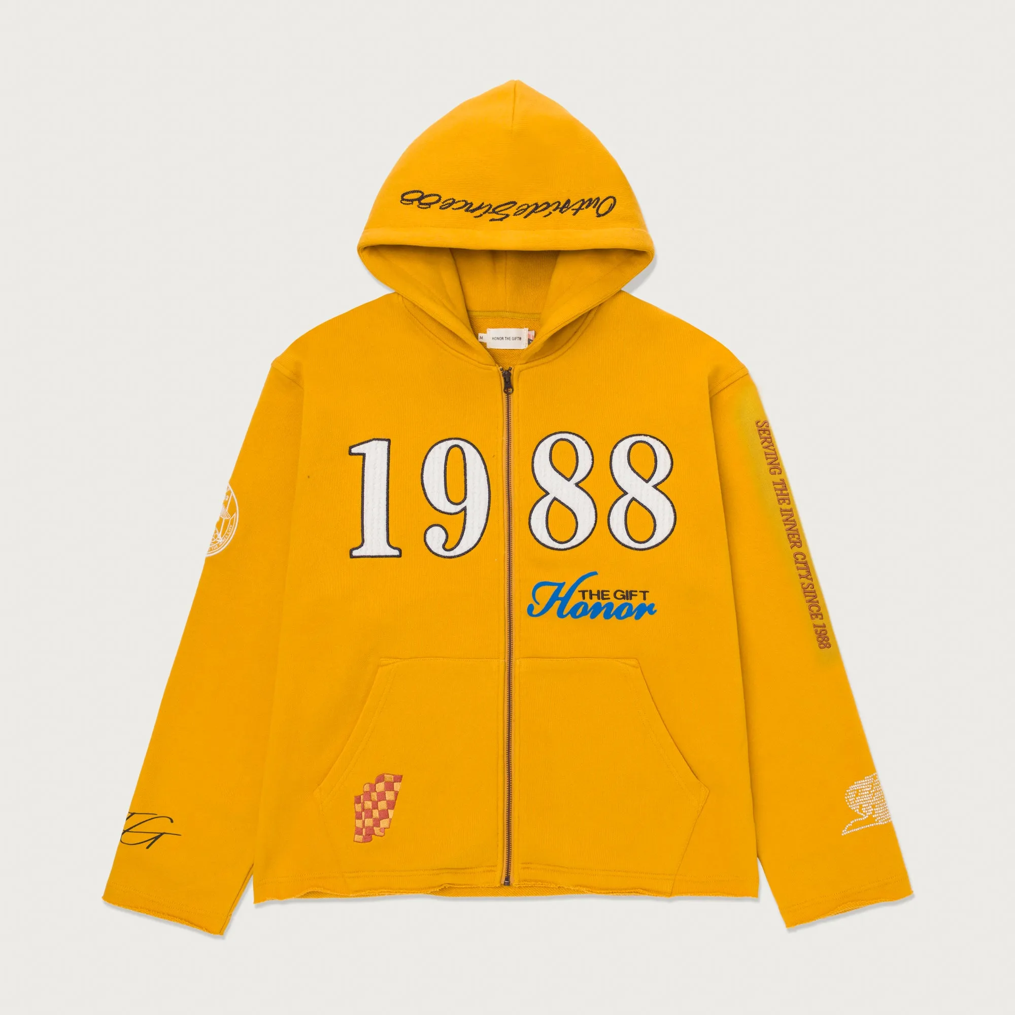 1988 Full Zip Hoodie - Yellow sold by Honor the Gift