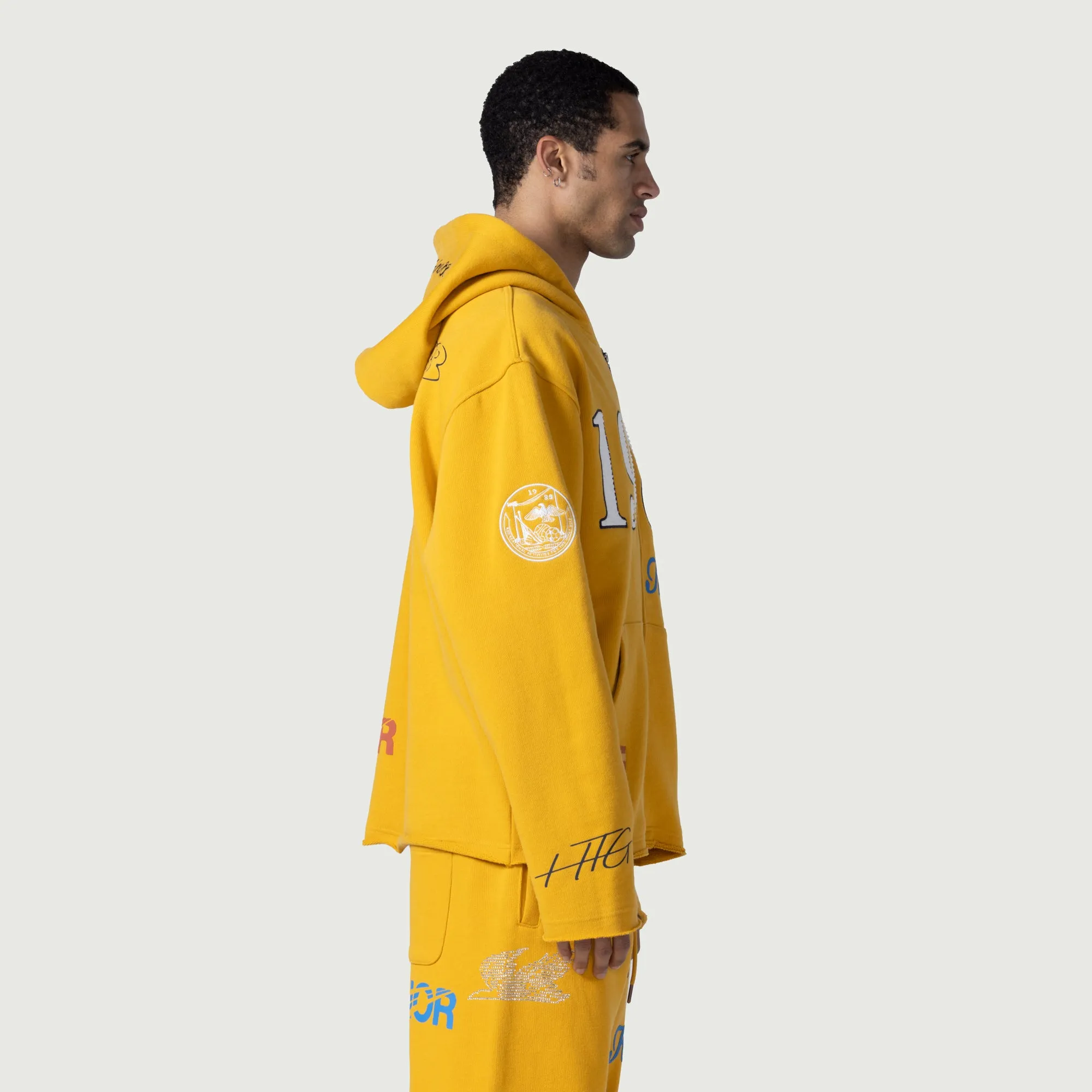 1988 Full Zip Hoodie - Yellow sold by Honor the Gift product image thumbnail 3