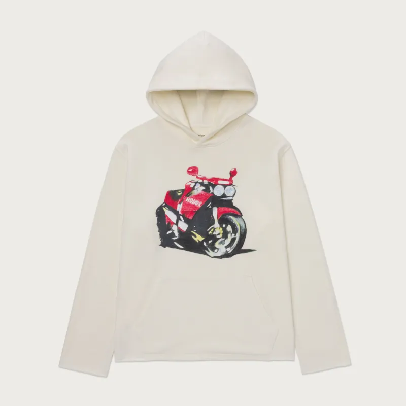 Speedbike Hoodie - White sold by Honor the Gift