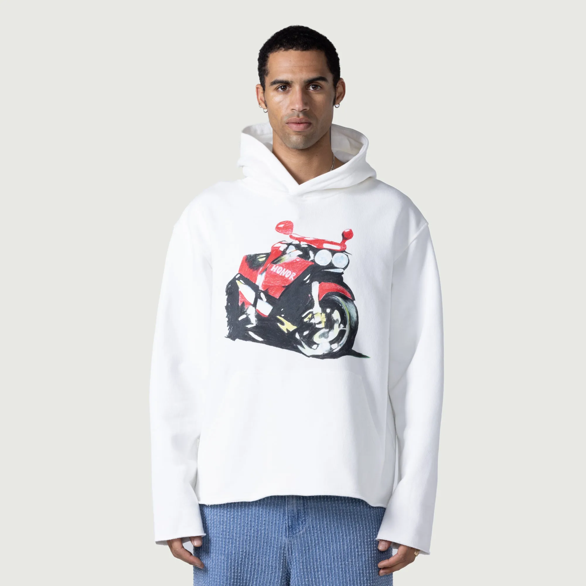 Speedbike Hoodie - White sold by Honor the Gift product image thumbnail 2