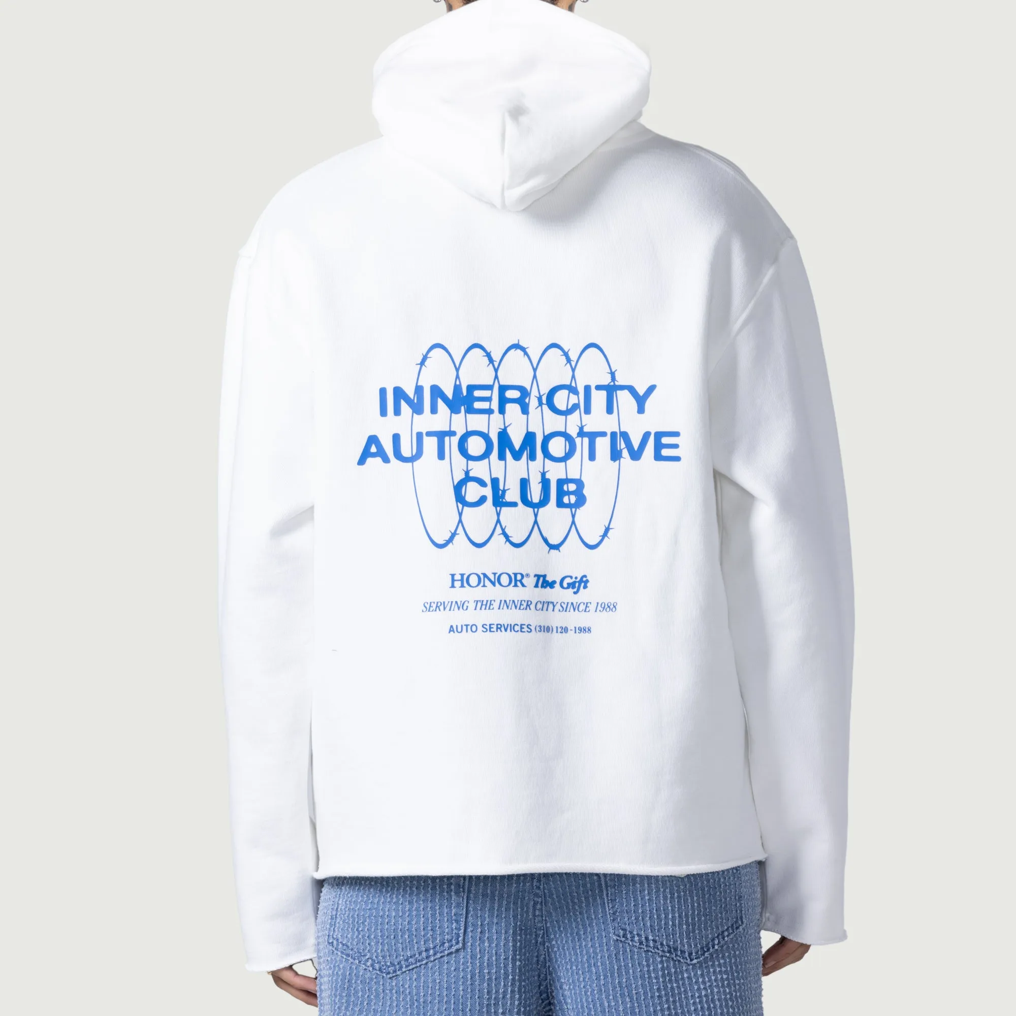 Speedbike Hoodie - White sold by Honor the Gift product image thumbnail 3