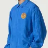 Striped Anorak Jacket - Blue sold by Honor the Gift