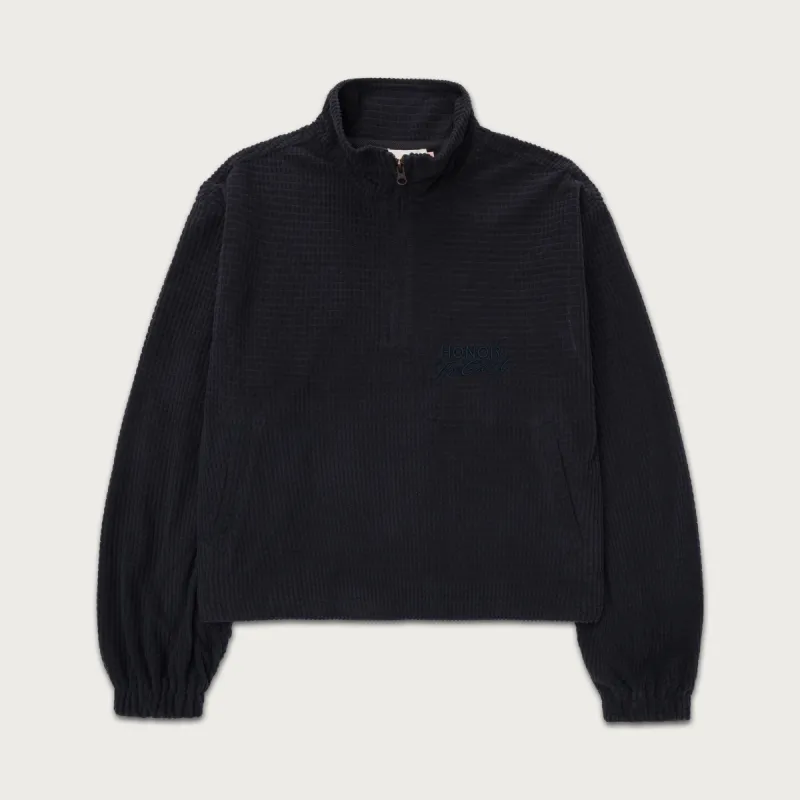 Textured Knit Anorak - Black sold by Honor the Gift