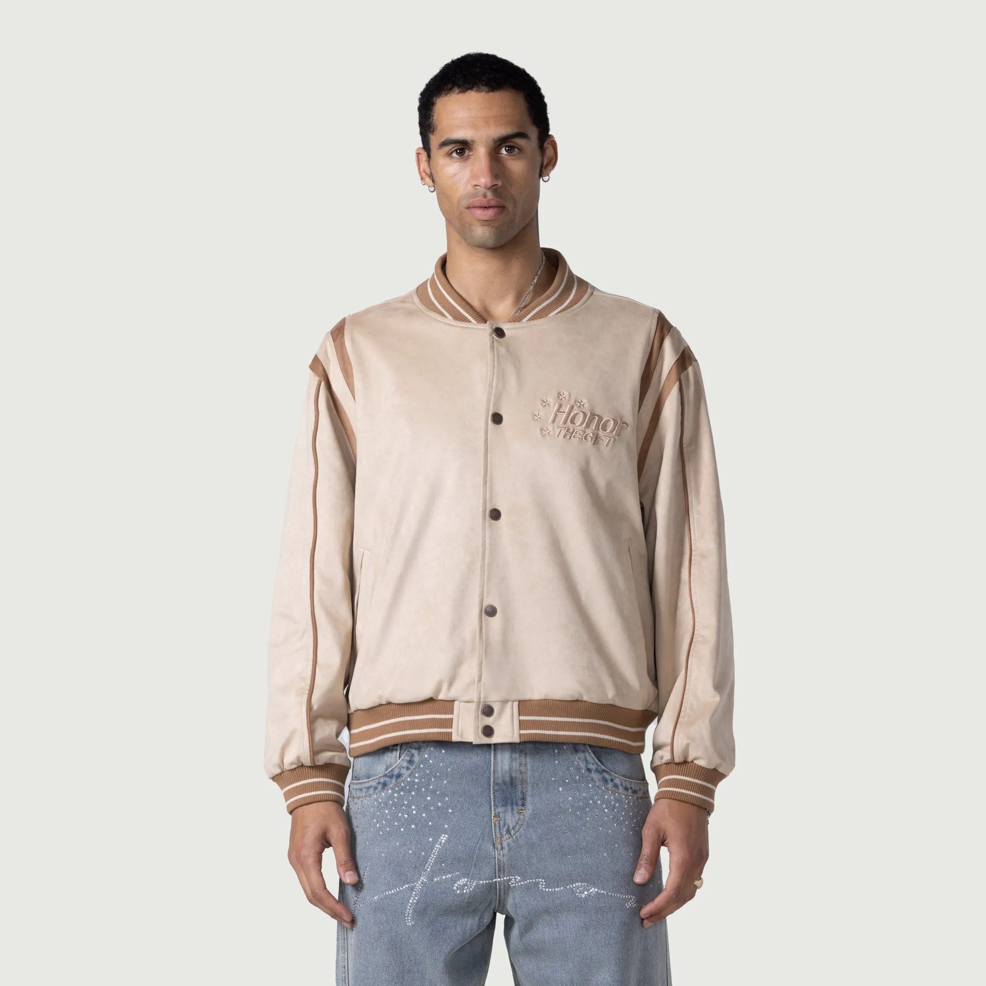 Oil Head Varsity - Tan sold by Honor the Gift product image thumbnail 2