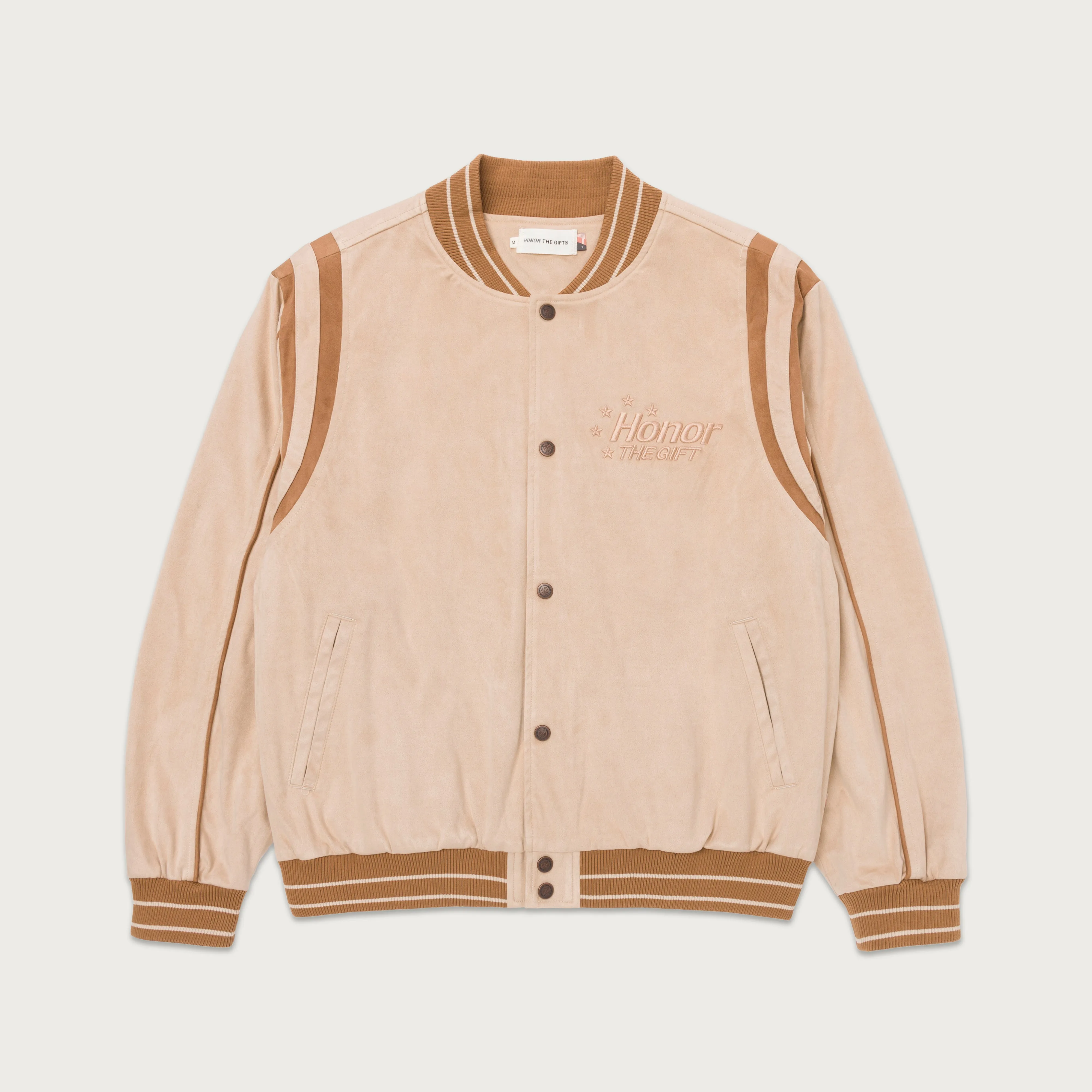 Oil Head Varsity - Tan sold by Honor the Gift