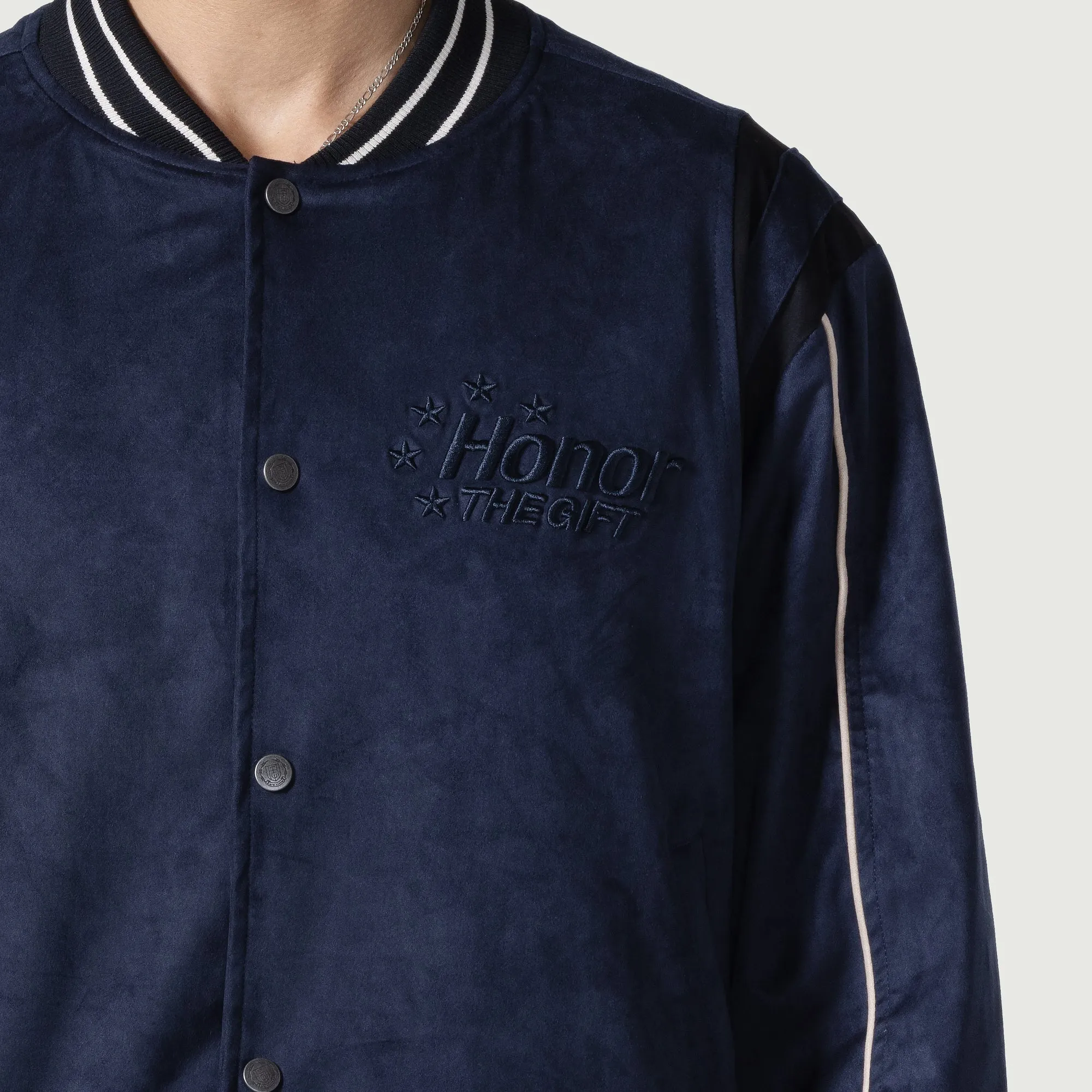 Oil Head Varsity - Navy sold by Honor the Gift product image thumbnail 5
