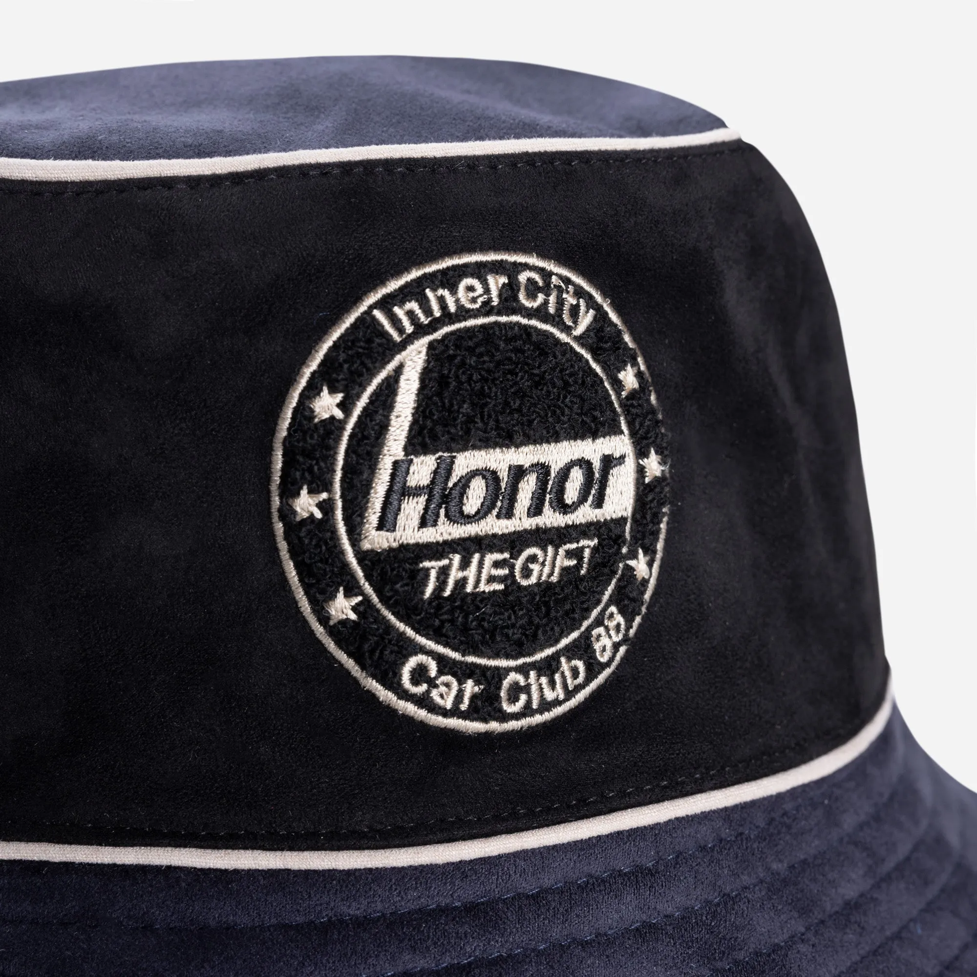 Faux Suede Bomber Bucket Hat - Navy sold by Honor the Gift product image thumbnail 2