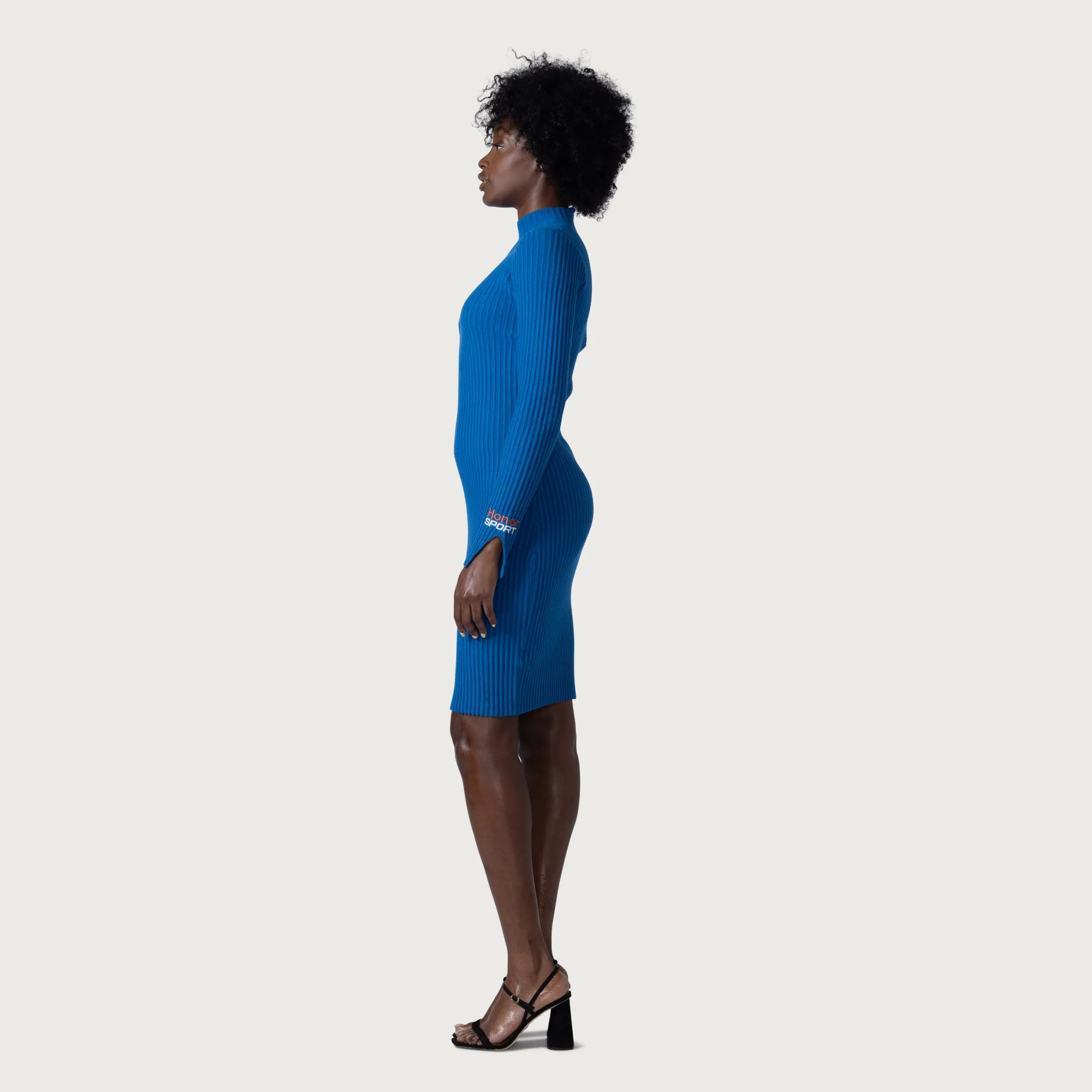 Honor Rib Dress - Blue sold by Honor the Gift product image thumbnail 3