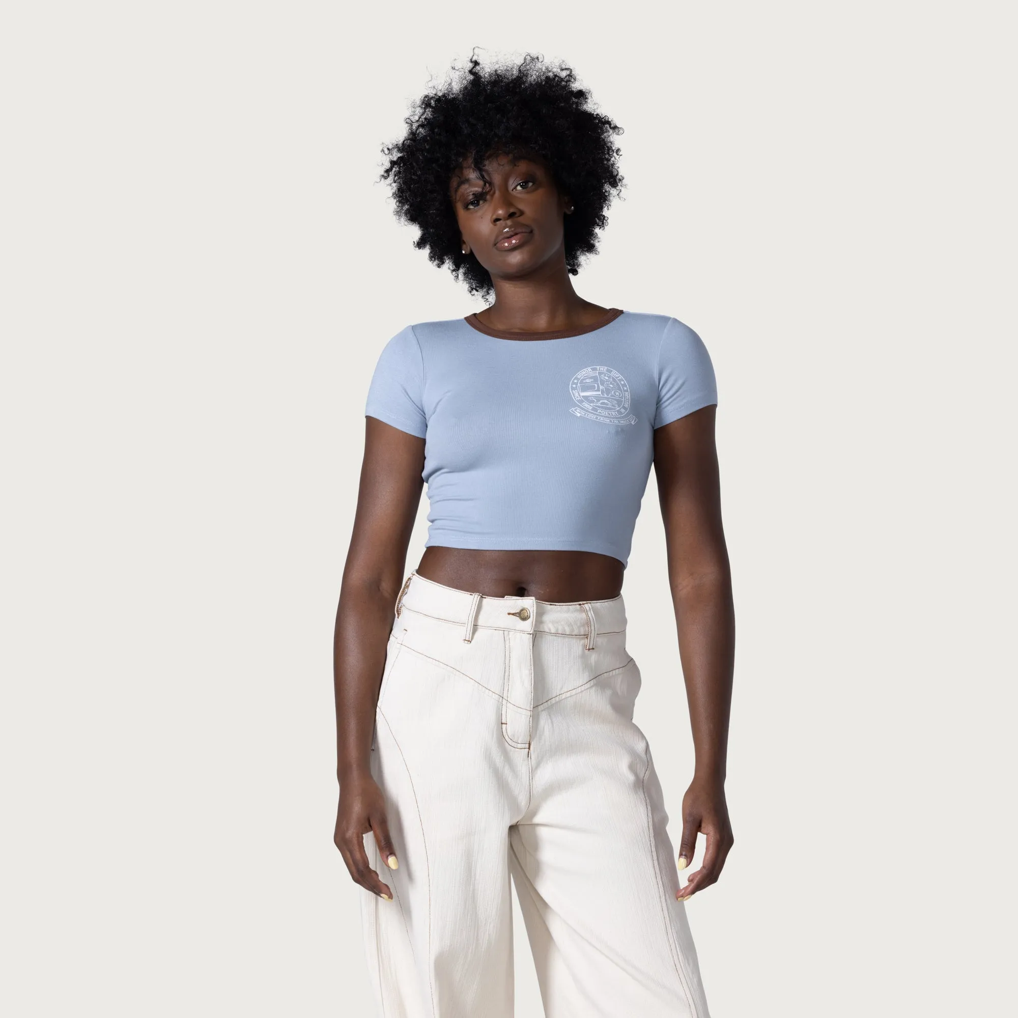 Women's Automotive Tee - Sky Blue sold by Honor the Gift product image thumbnail 2