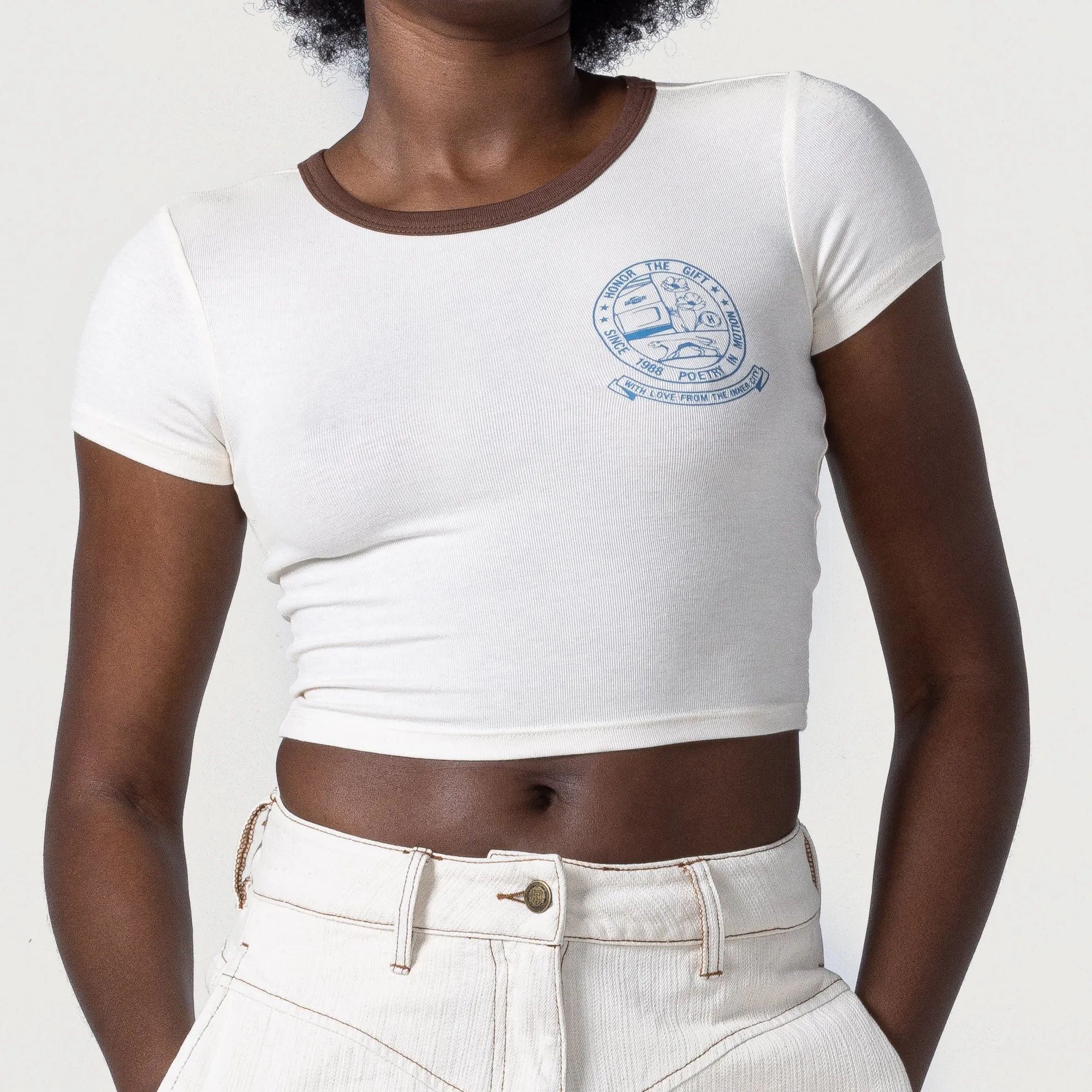 Women's Automotive Tee - Bone sold by Honor the Gift product image thumbnail 3