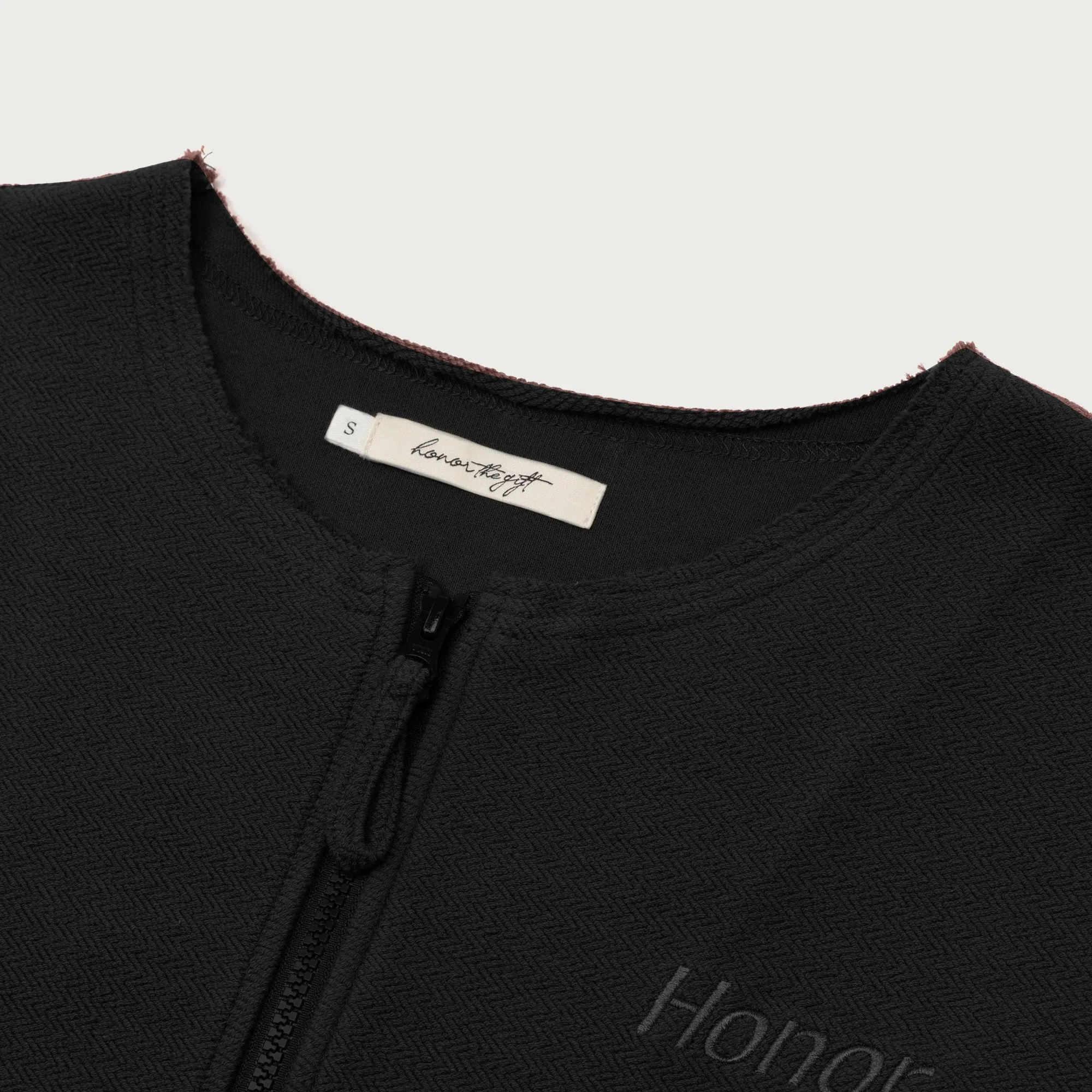 Honor Round Crop Zip Crew - Black sold by Honor the Gift product image thumbnail 5