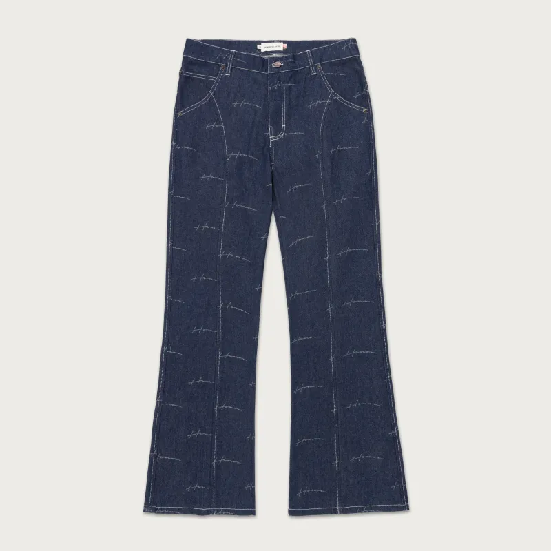 Denim Riding Flare Pant - Indigo sold by Honor the Gift