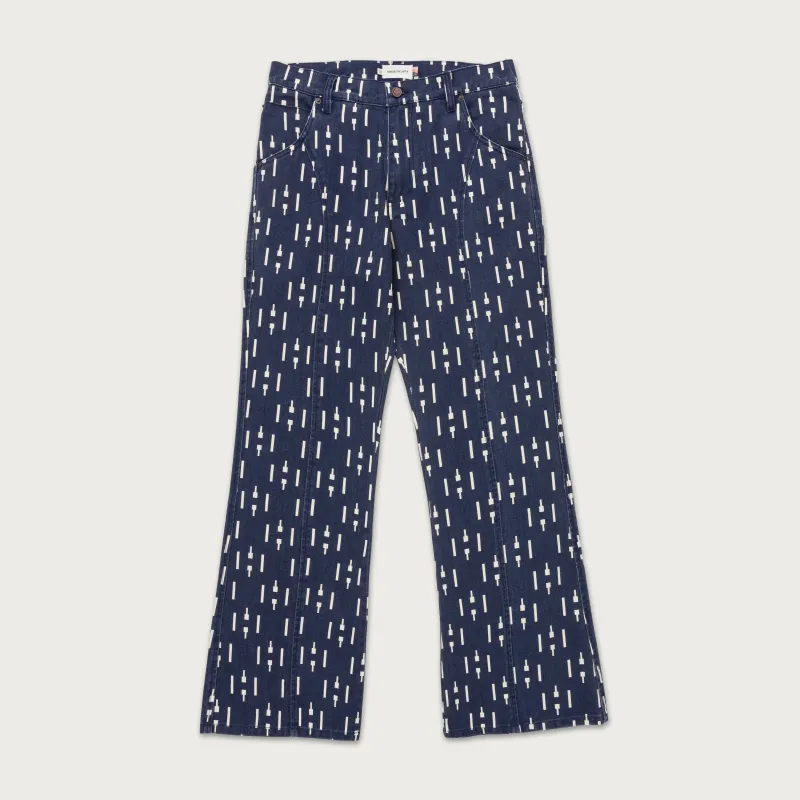 Denim Riding Flare Pant - Navy sold by Honor the Gift