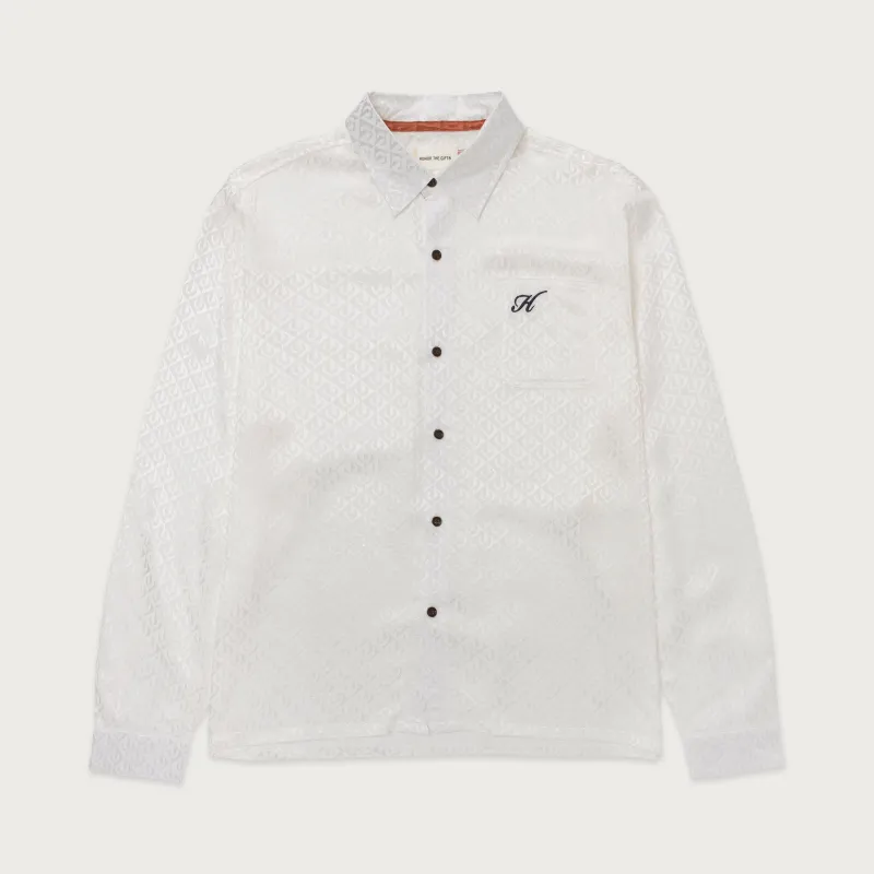 Race Night Button Up - White made by Honor the Gift