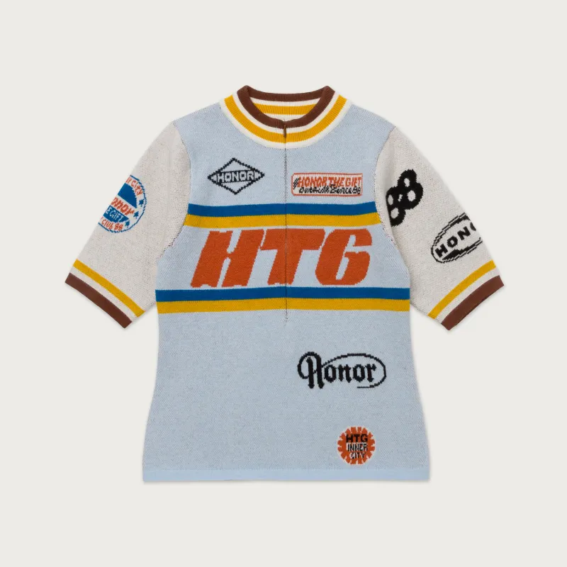 Racing Mock Neck - Sky Blue made by Honor the Gift